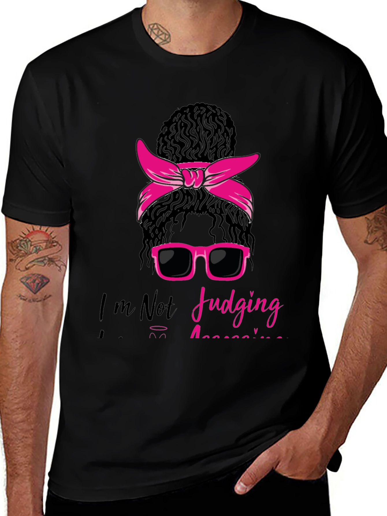 Messy Bun T-Shirt - Im Not Judging