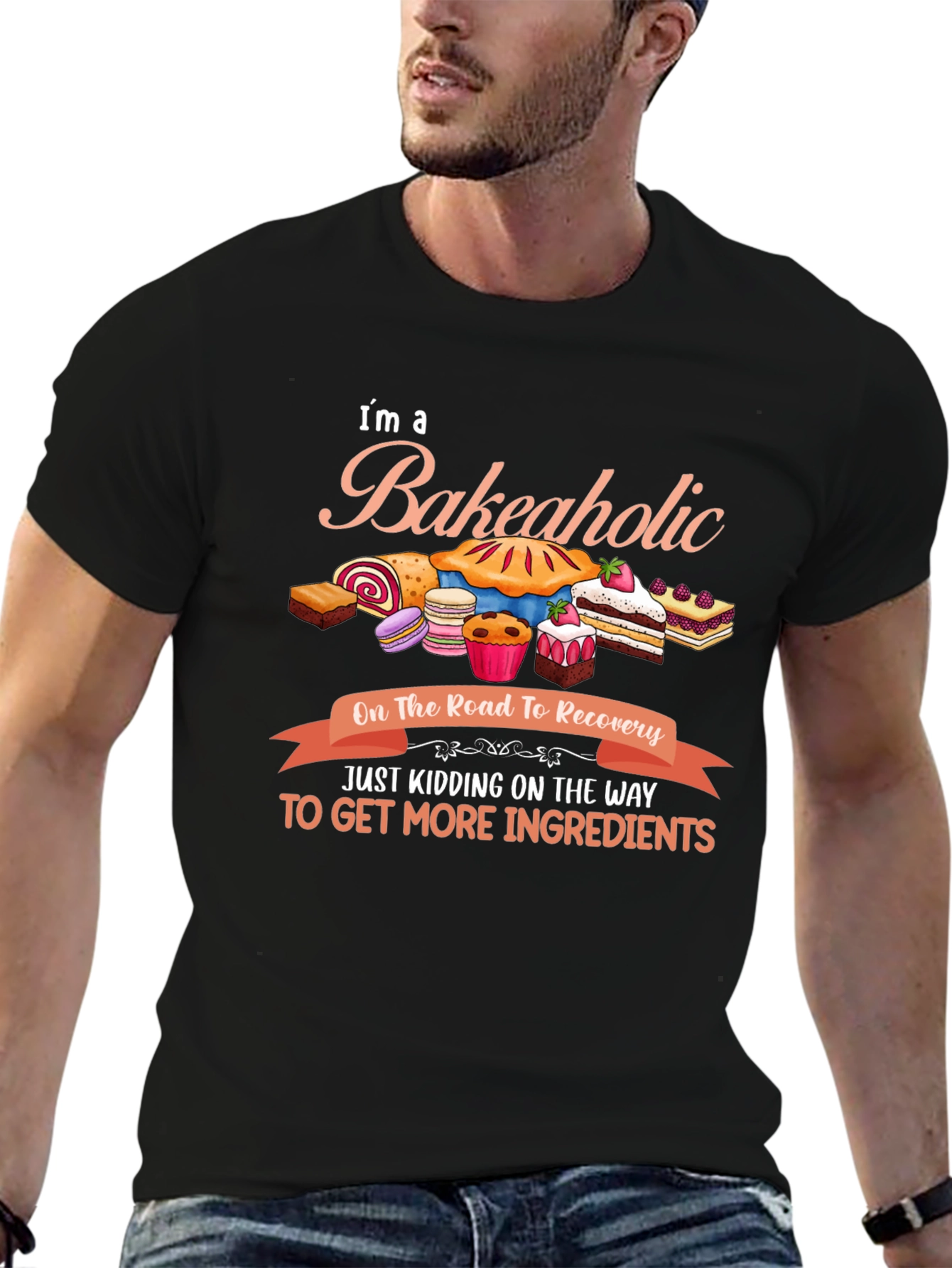 Bakeaholic T-Shirt: Baking Lover Gift