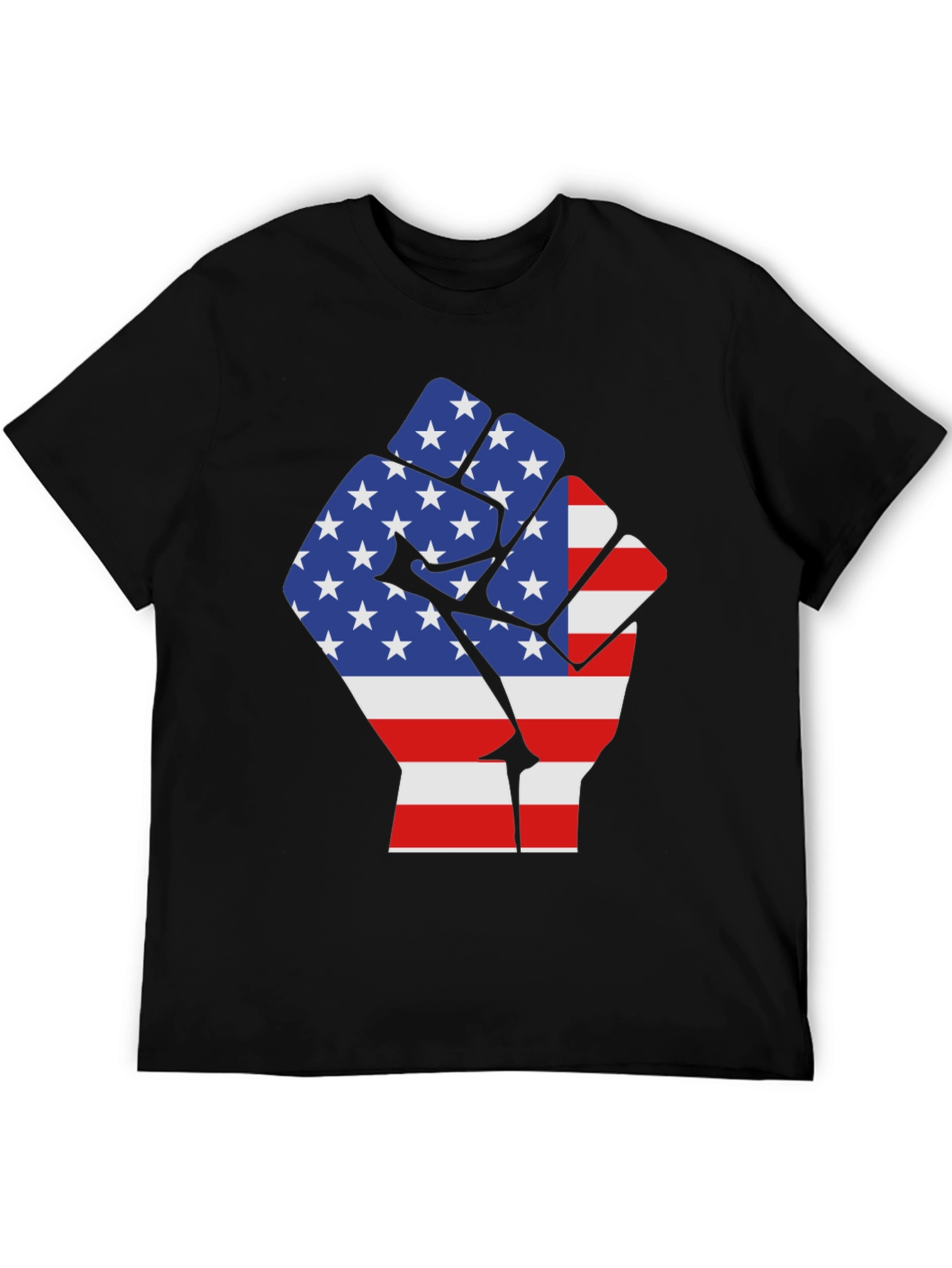 American Flag Fist Graphic T-Shirt