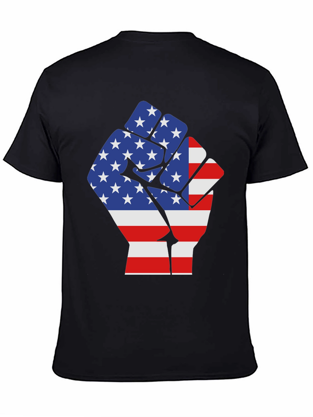 American Flag Fist Graphic T-Shirt