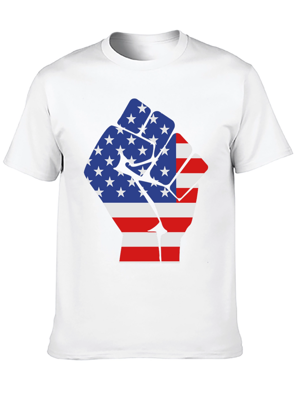 American Flag Fist Graphic T-Shirt