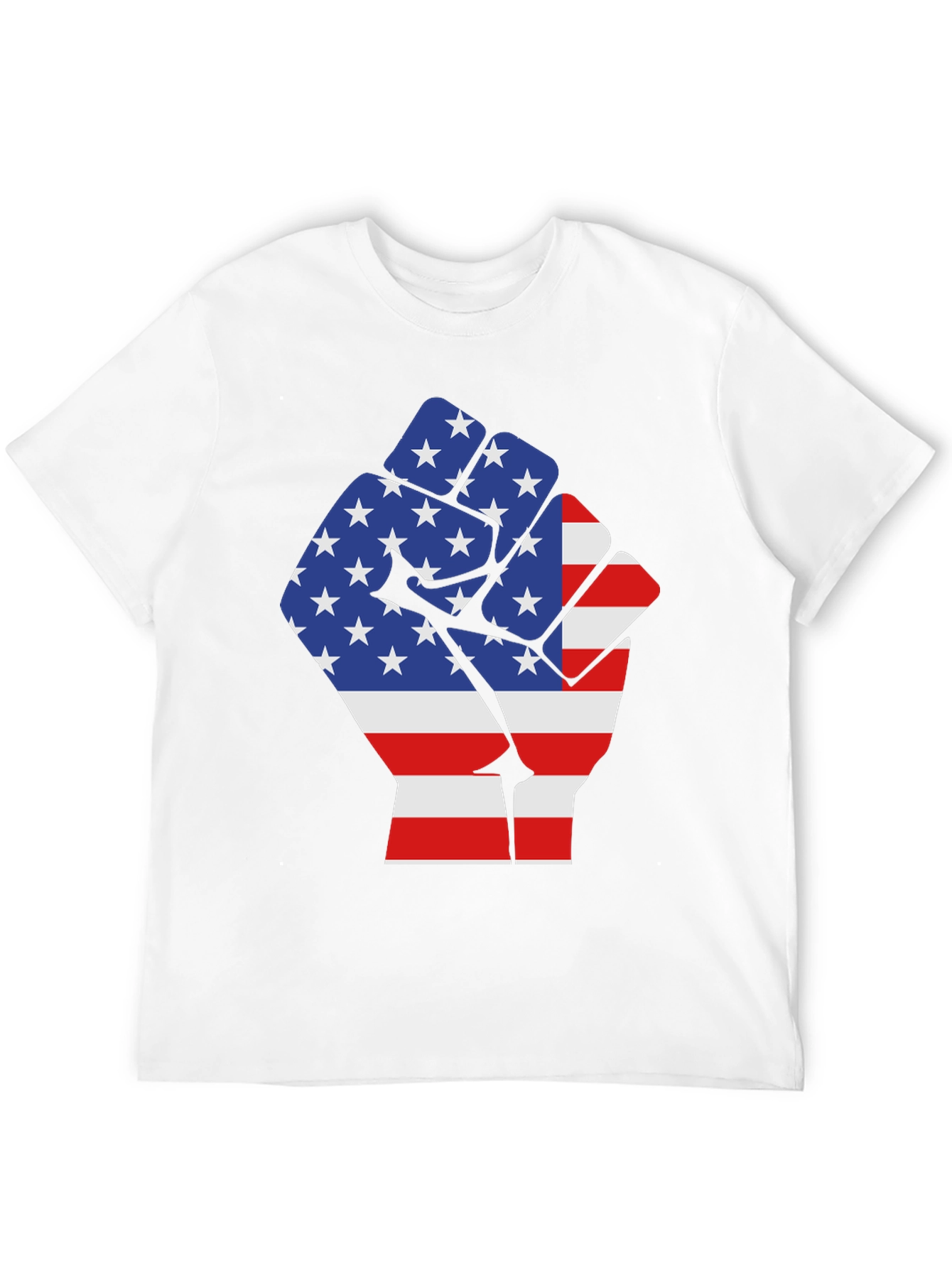 American Flag Fist Graphic T-Shirt