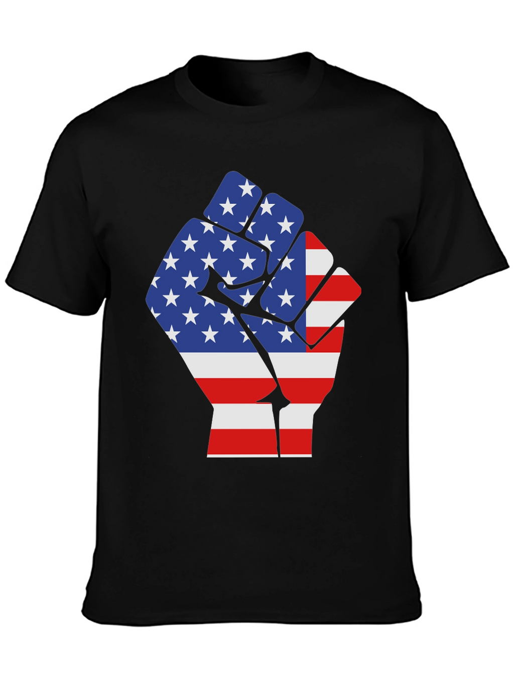 American Flag Fist Graphic T-Shirt