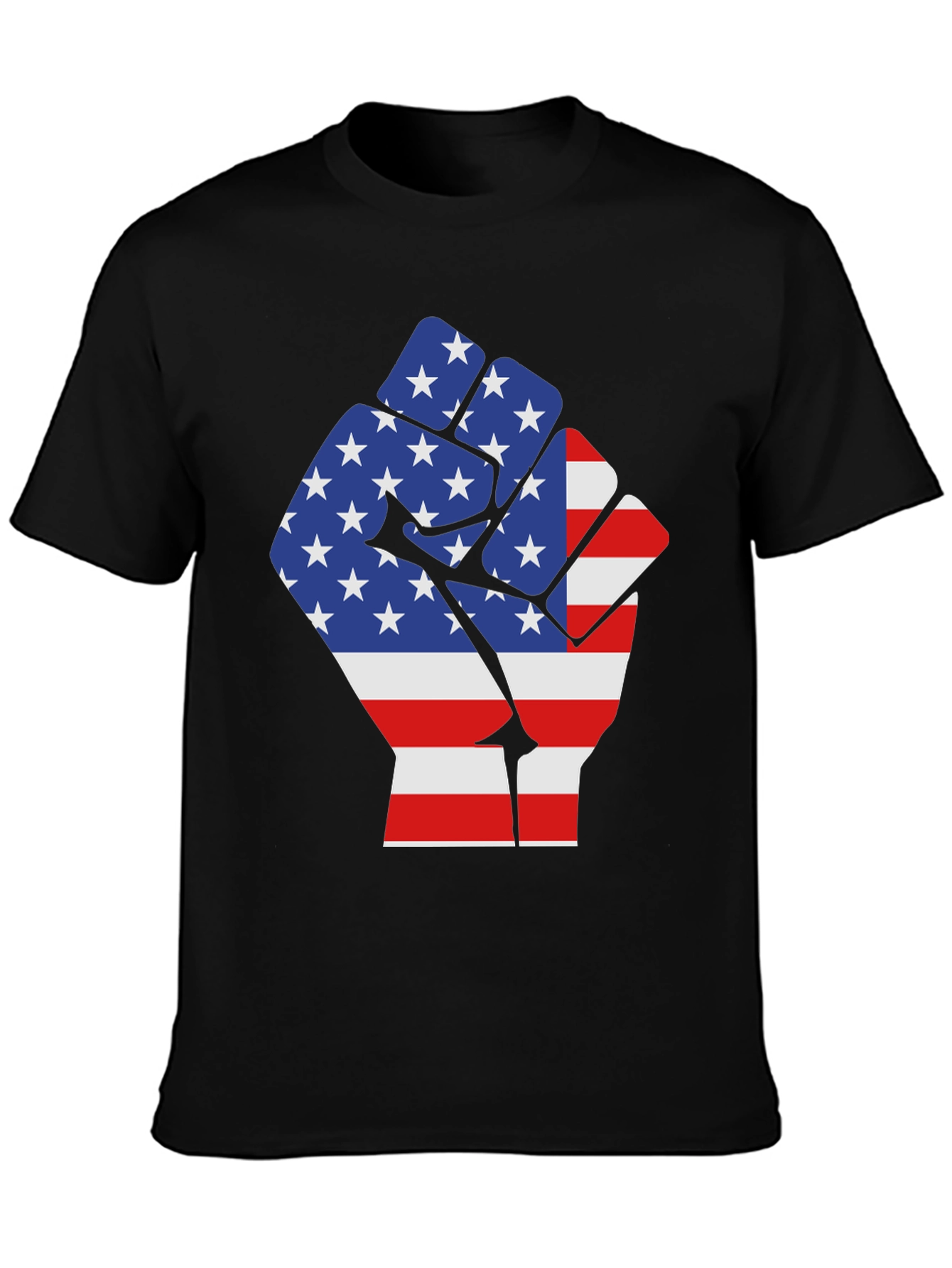 American Flag Fist Graphic T-Shirt