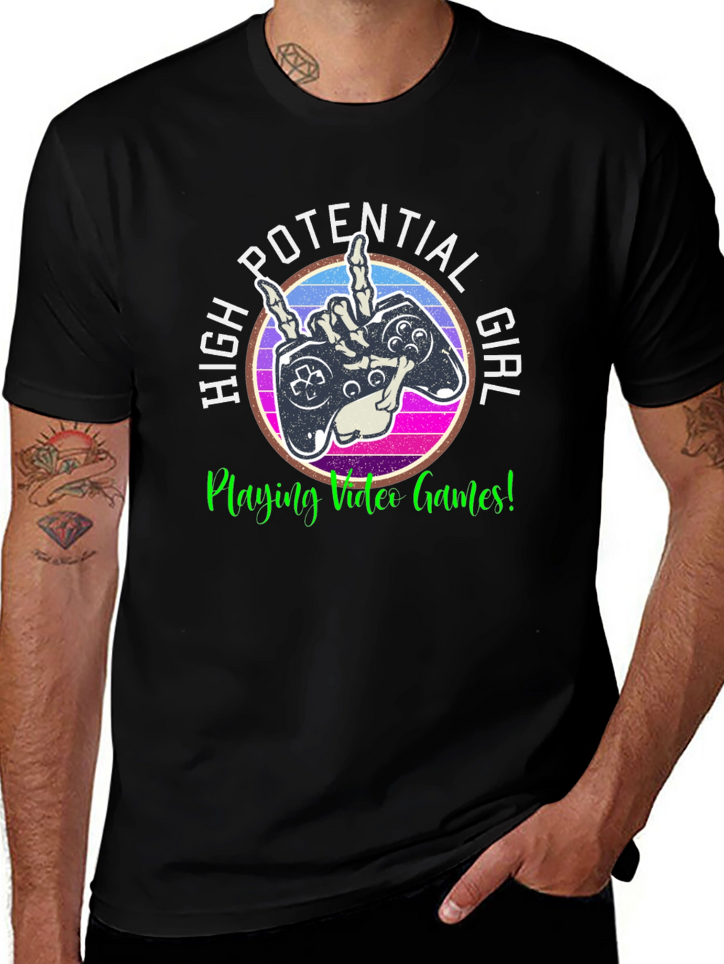 High Potential Girl Video Gamer T-Shirt