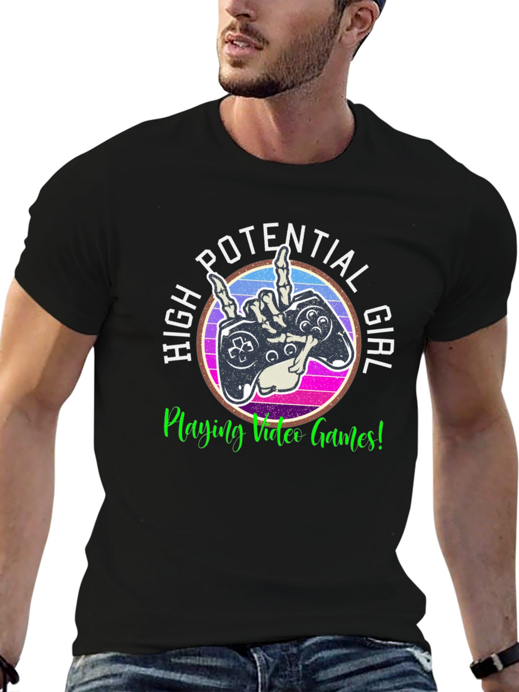 High Potential Girl Video Gamer T-Shirt