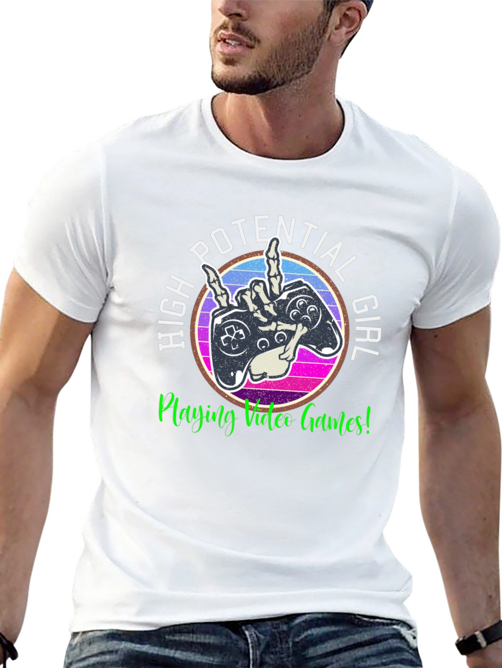 High Potential Girl Video Gamer T-Shirt