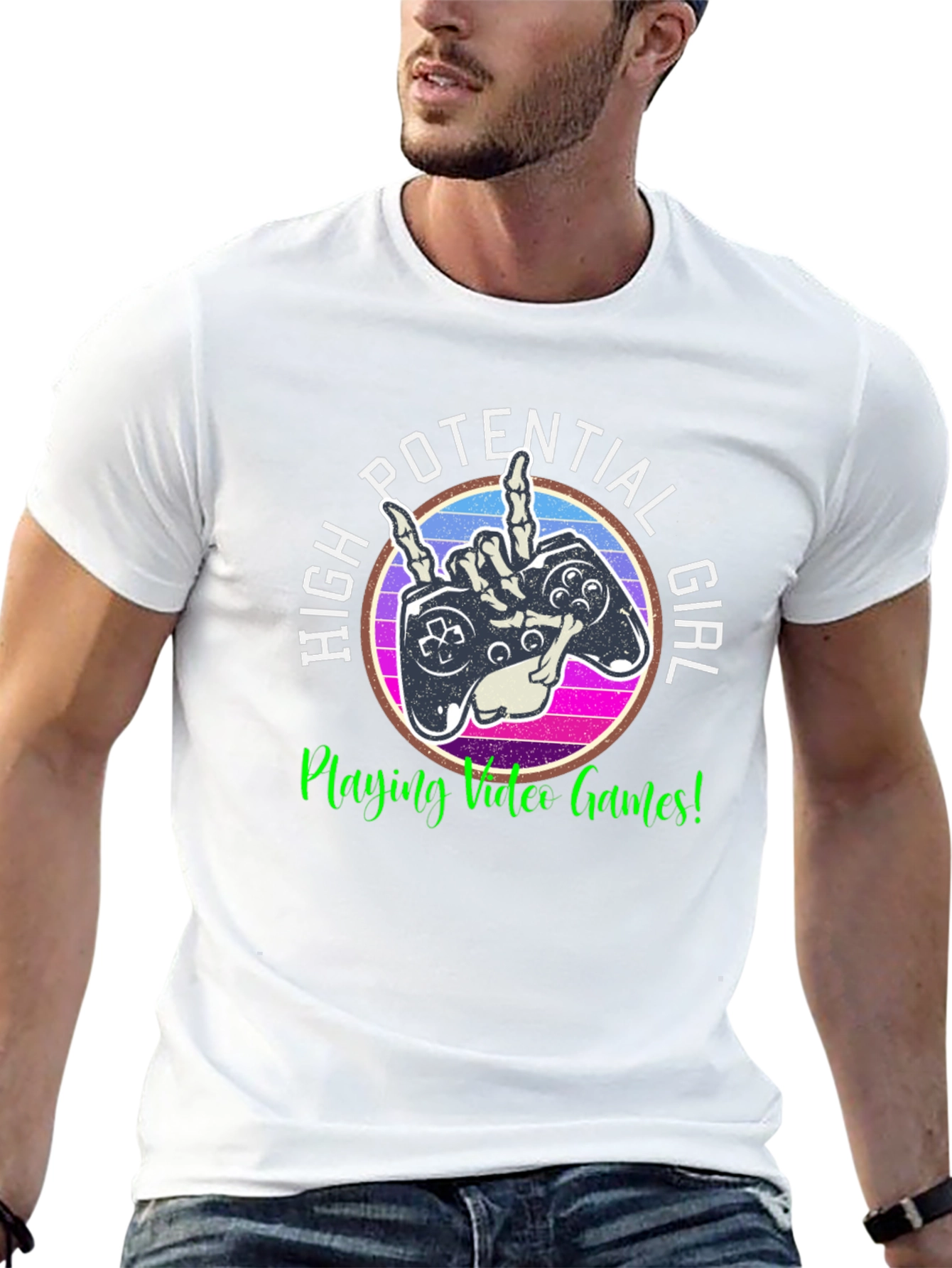 High Potential Girl Video Gamer T-Shirt