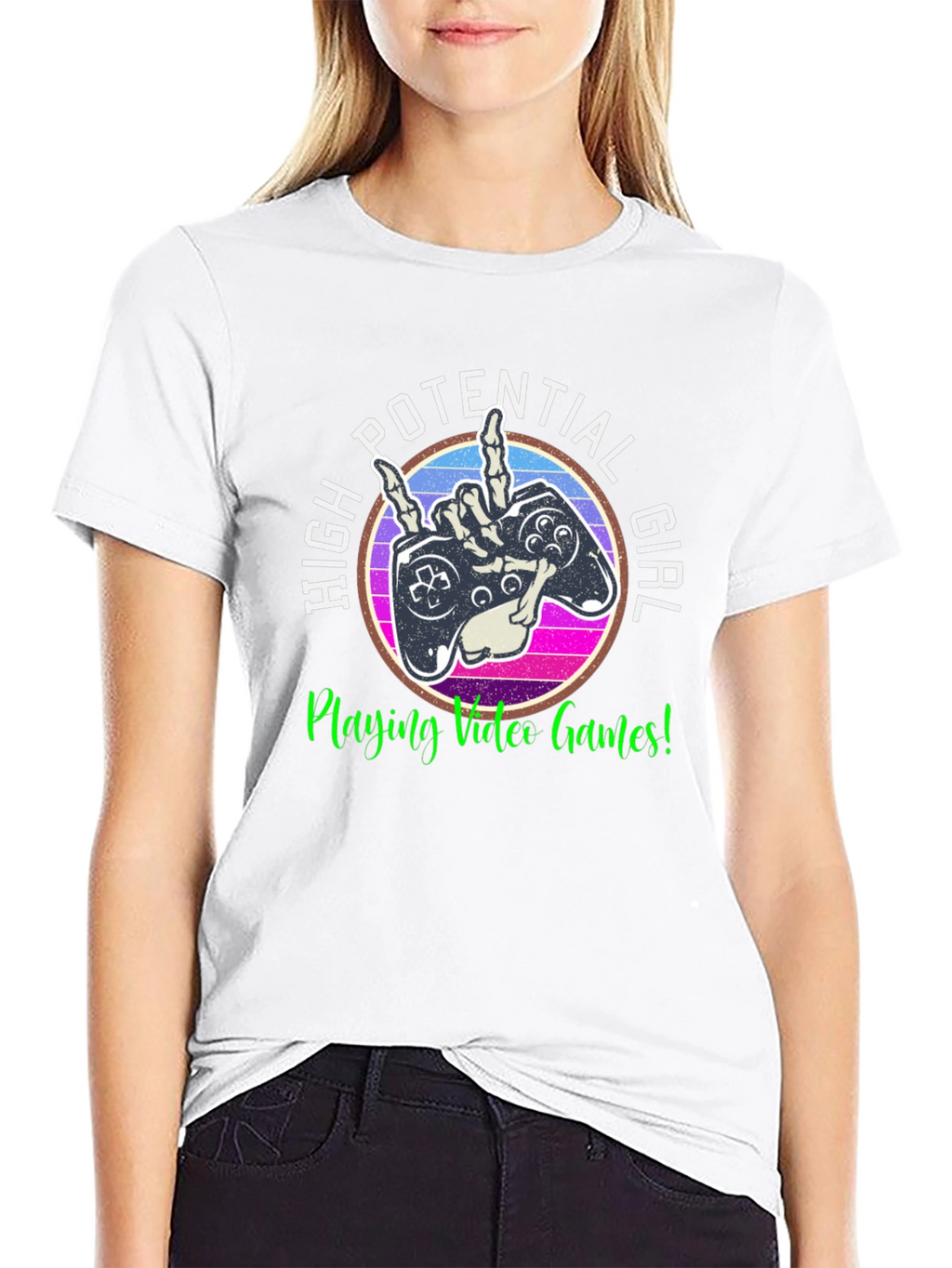 High Potential Girl Video Gamer T-Shirt