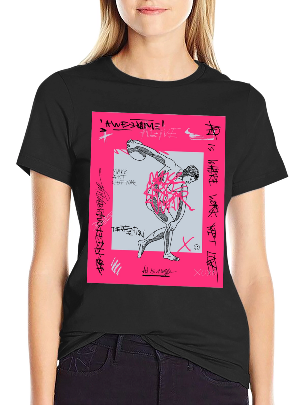 Edgy Graphic Print Tee - Streetwear Fashion