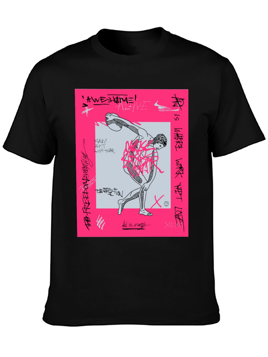 Edgy Graphic Print Tee - Streetwear Fashion
