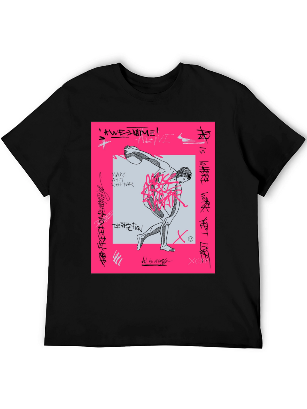 Edgy Graphic Print Tee - Streetwear Fashion