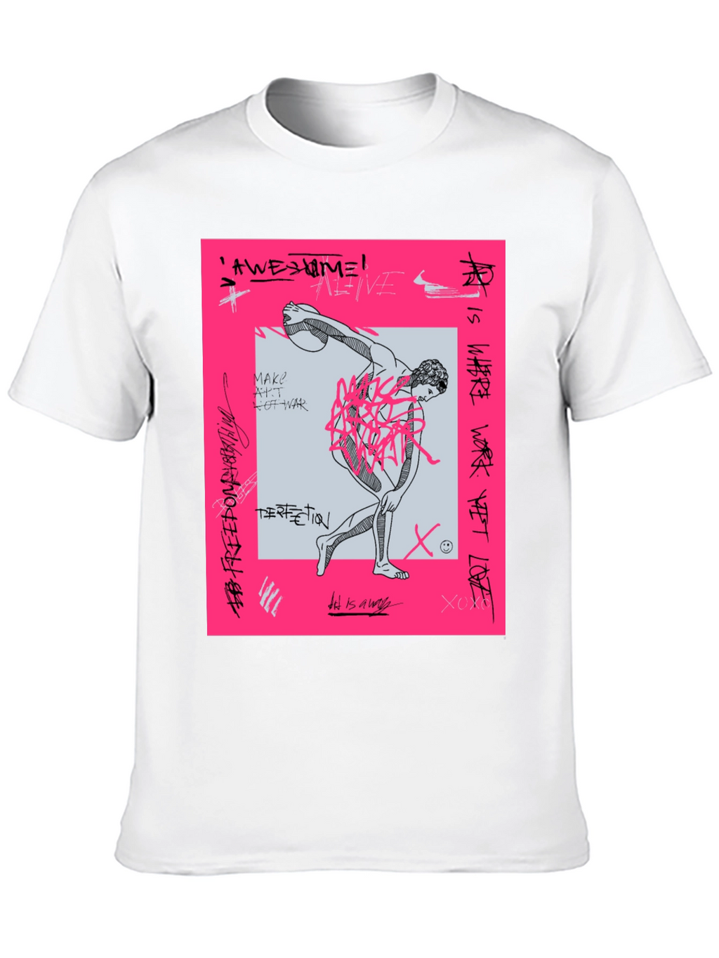 Edgy Graphic Print Tee - Streetwear Fashion