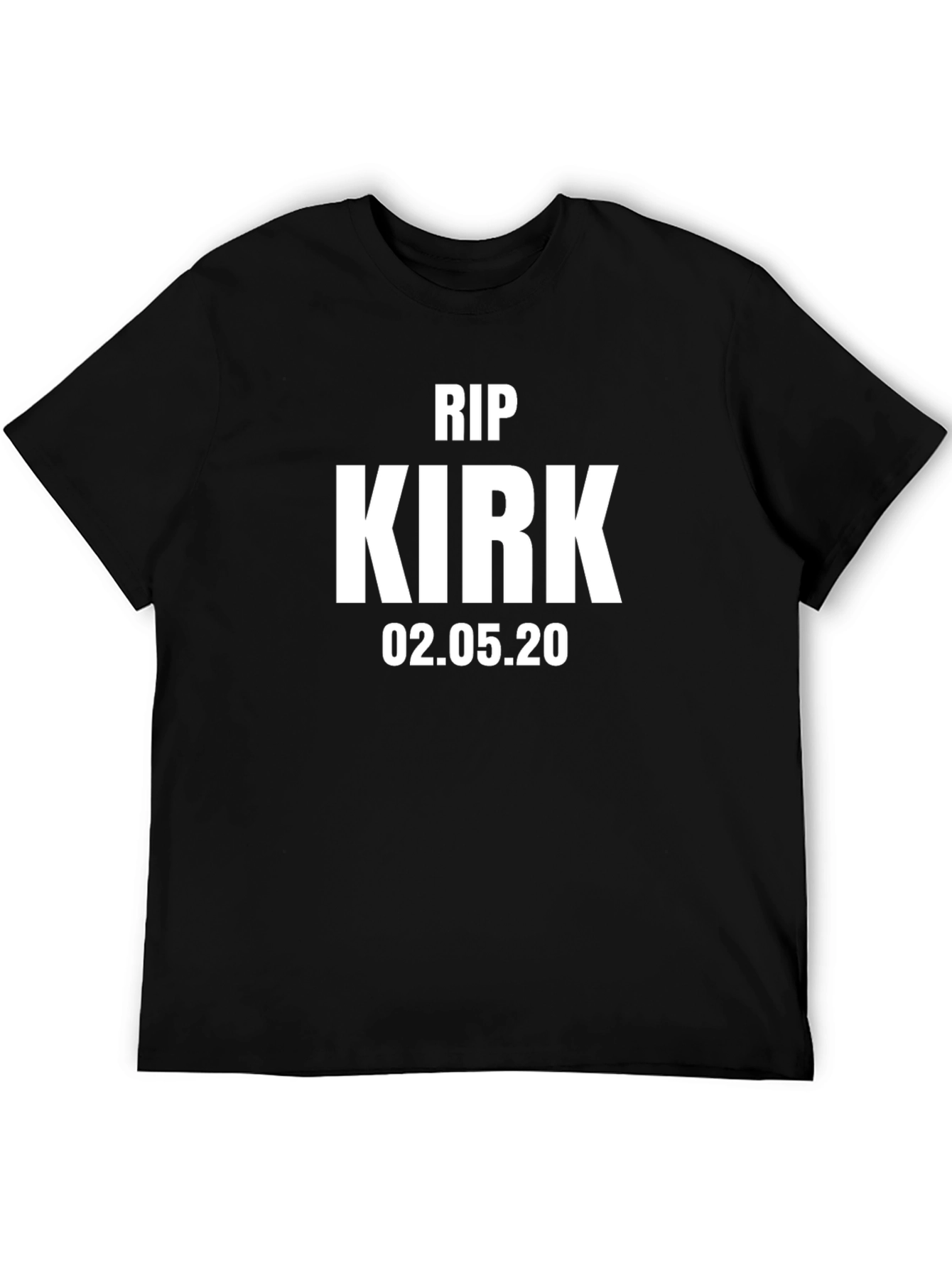 RIP Kirk T-Shirt - Memorial Black Tee