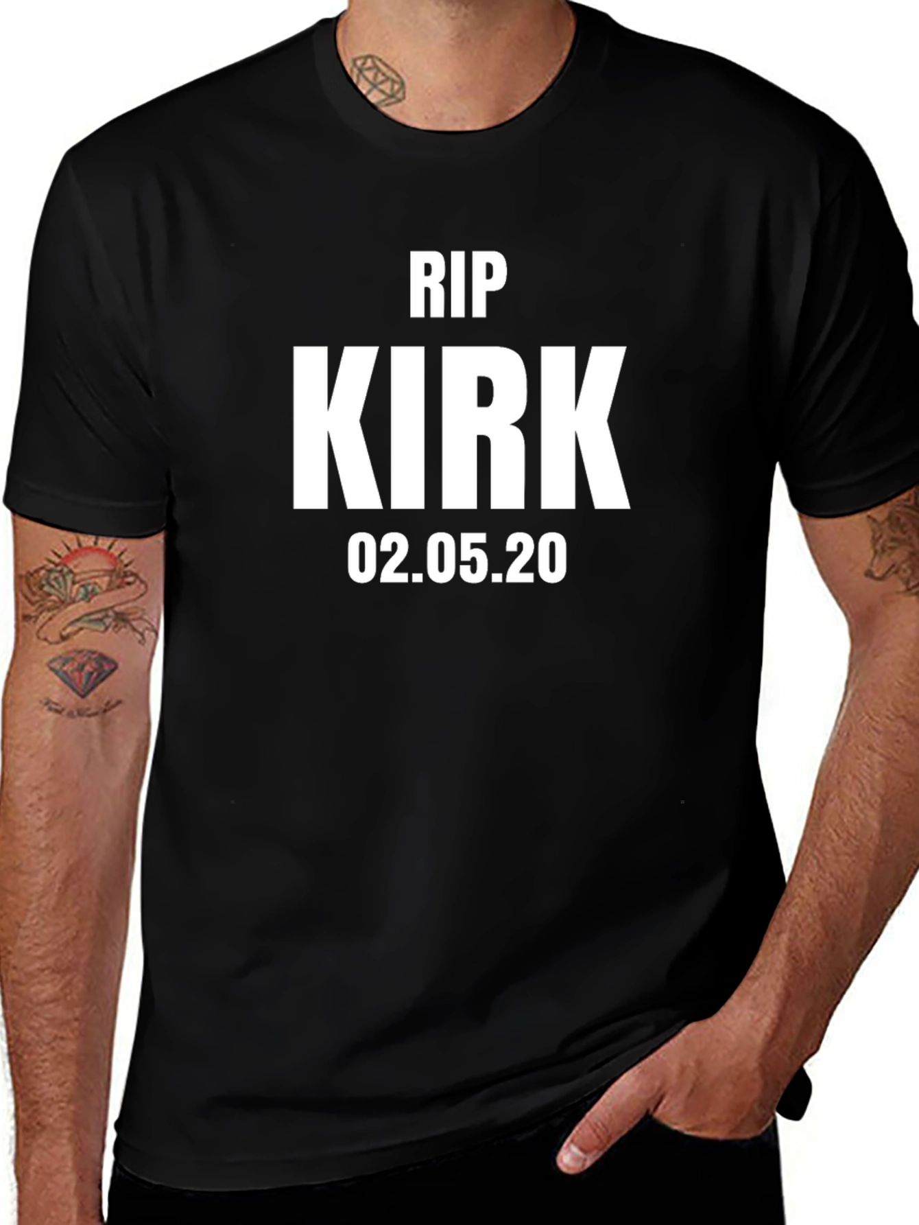 RIP Kirk T-Shirt - Memorial Black Tee