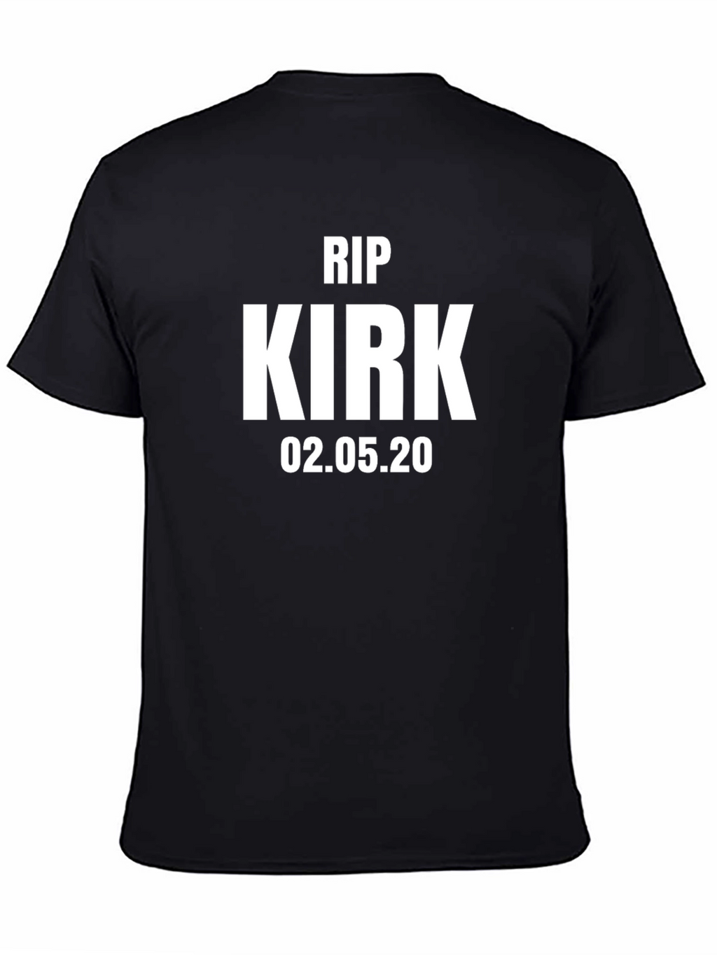 RIP Kirk T-Shirt - Memorial Black Tee