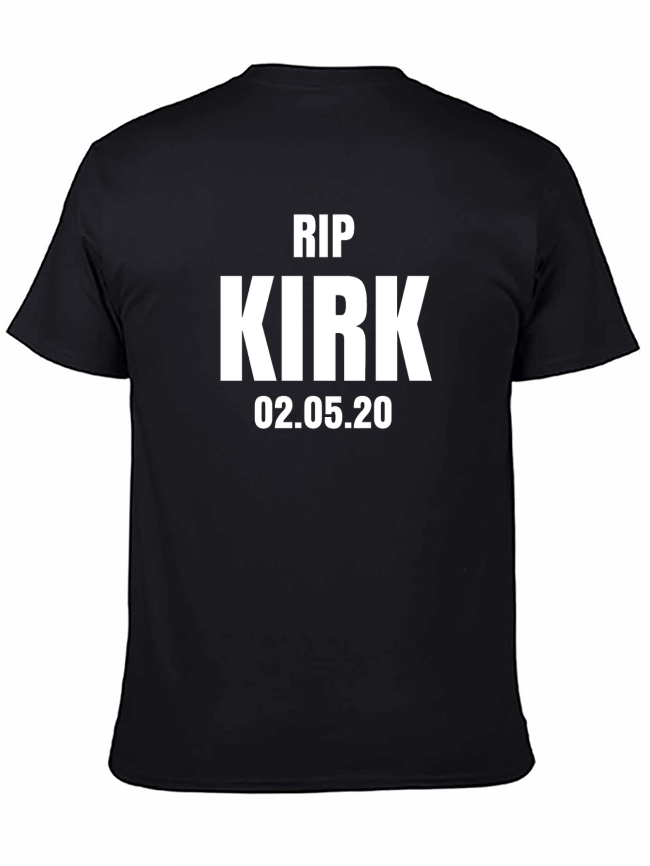 RIP Kirk T-Shirt - Memorial Black Tee