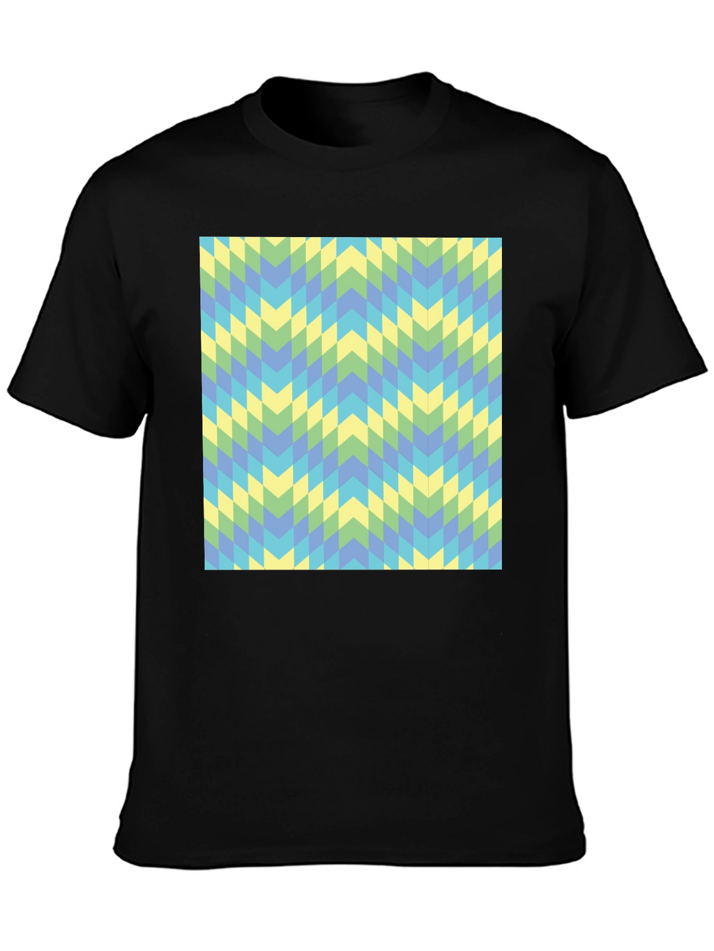 Geometric Chevron Tee - Modern Style
