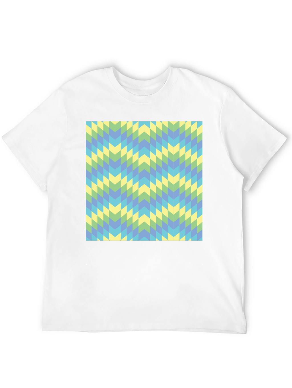 Geometric Chevron Tee - Modern Style