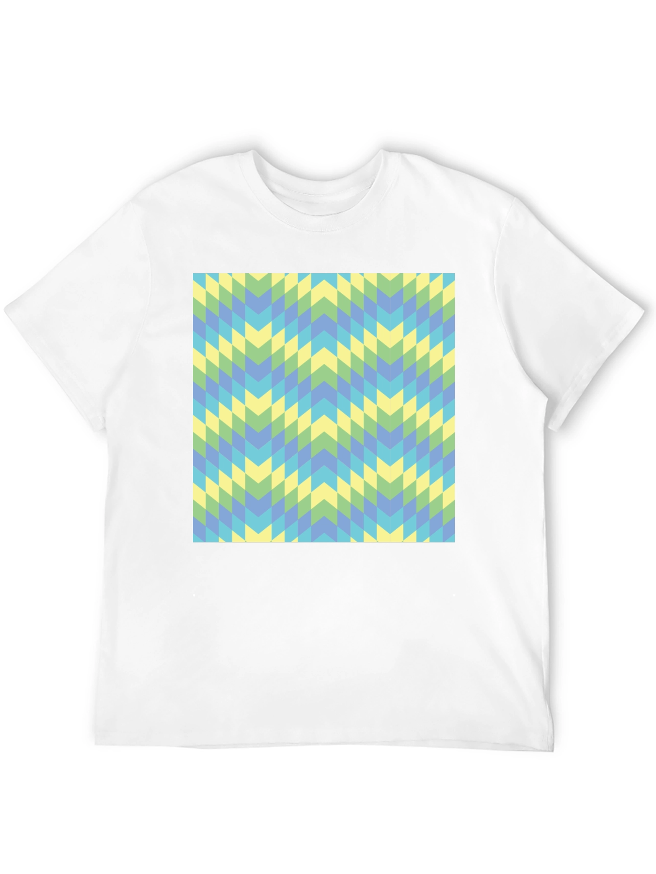 Geometric Chevron Tee - Modern Style