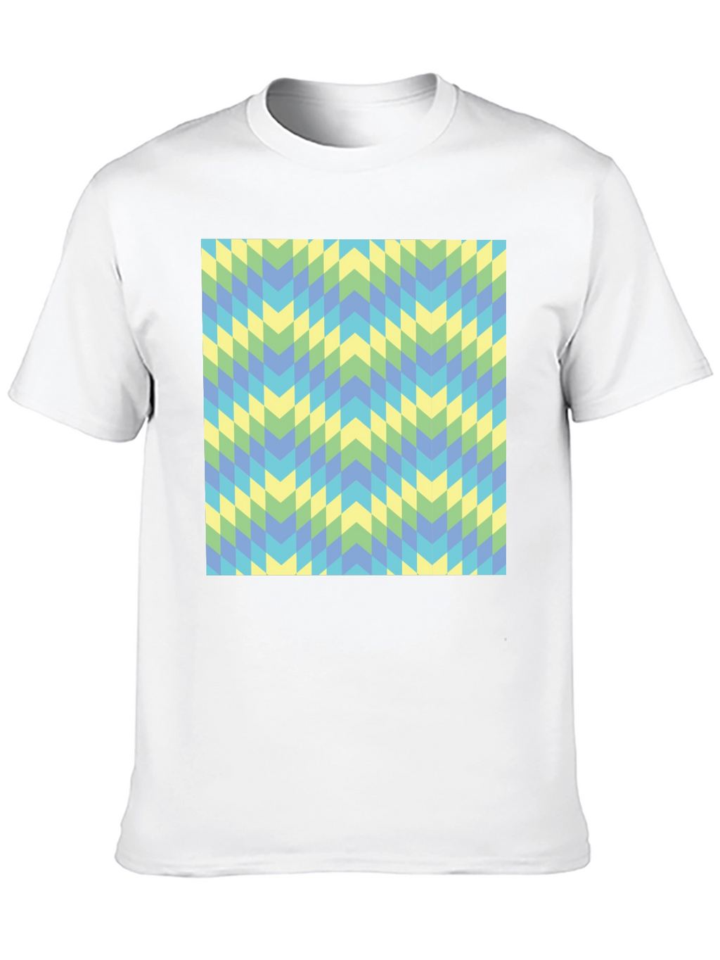 Geometric Chevron Tee - Modern Style