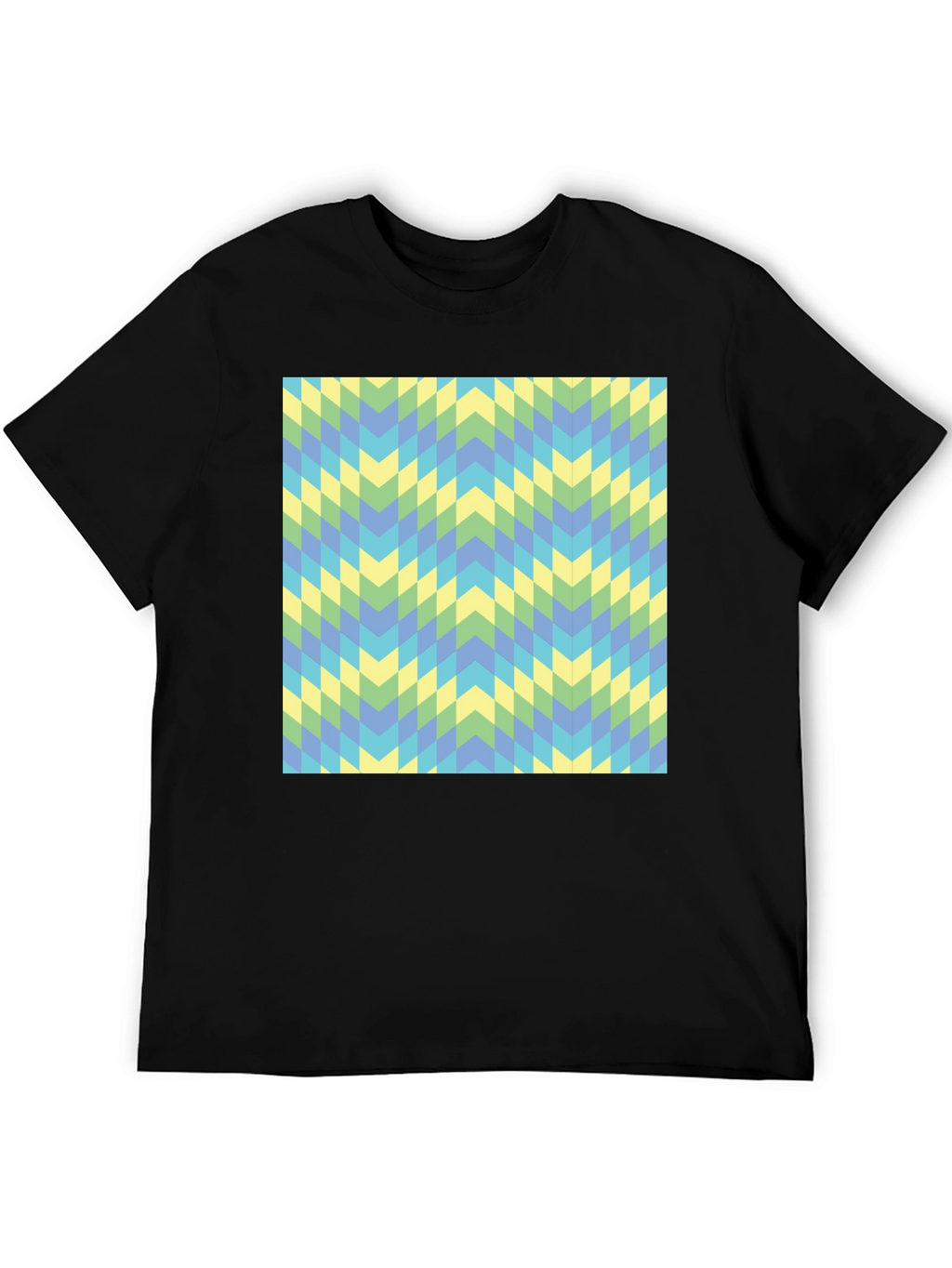 Geometric Chevron Tee - Modern Style