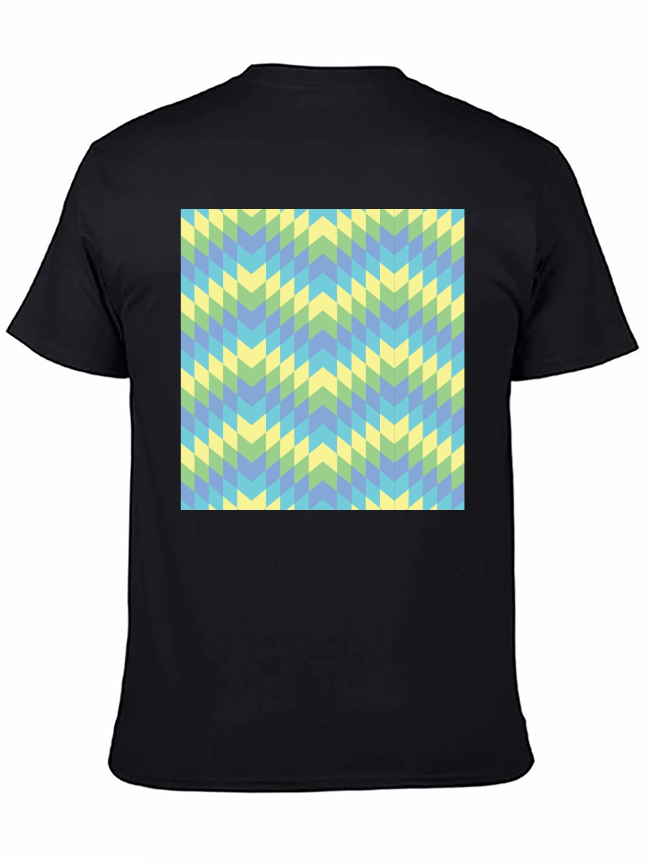 Geometric Chevron Tee - Modern Style
