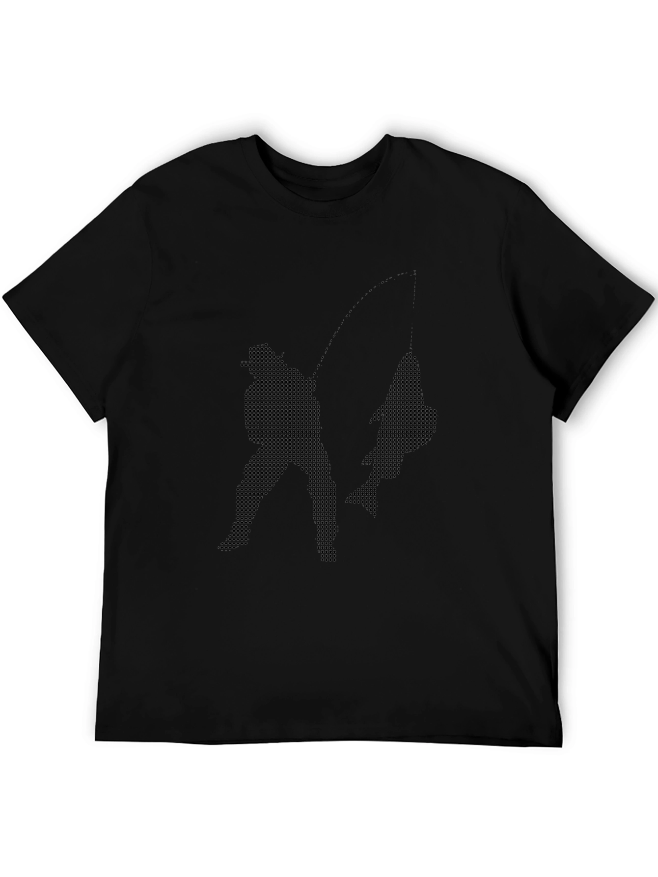 Fishing Graphic Tee - Anglers Catch Black T-Shirt