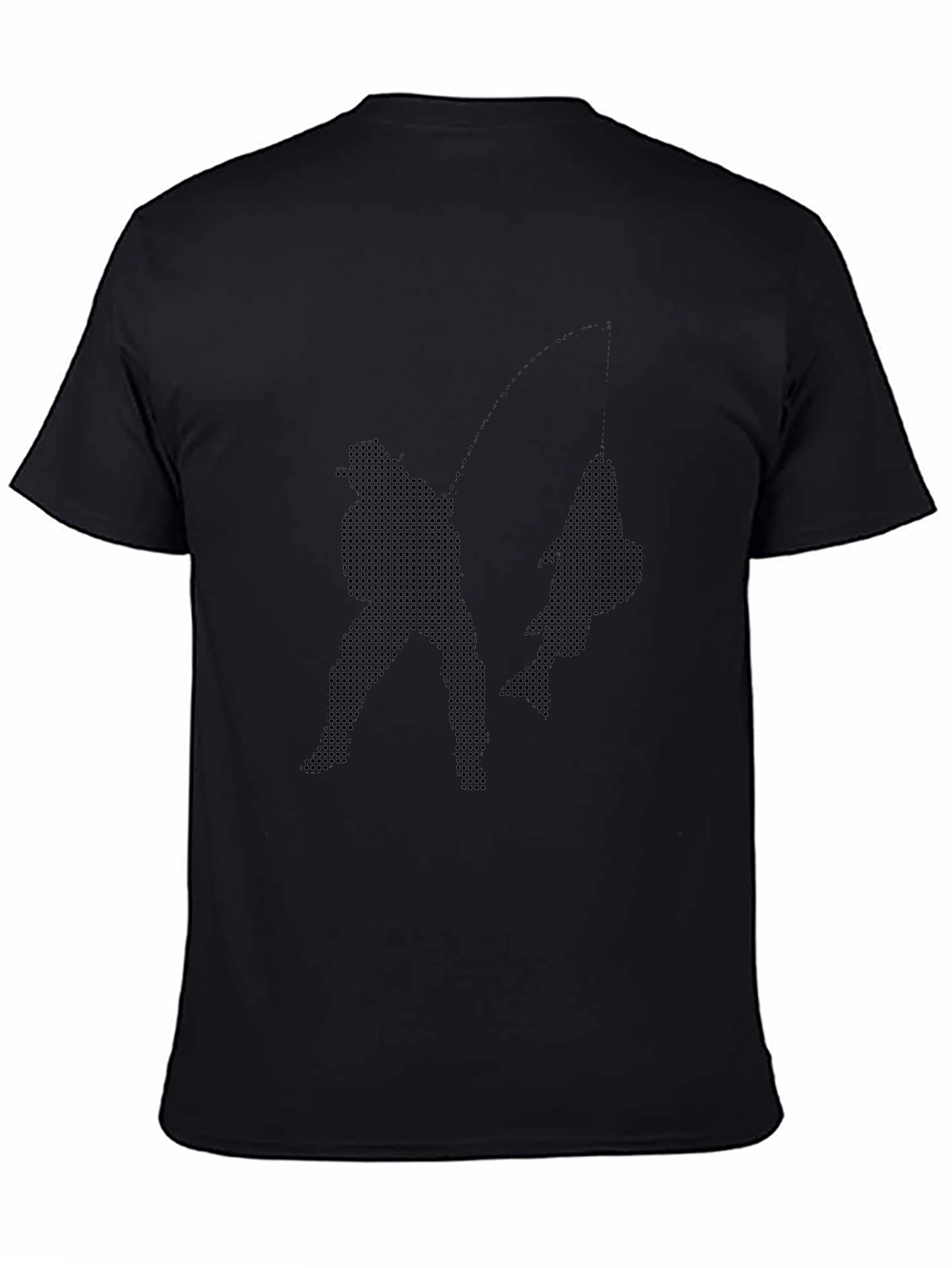 Fishing Graphic Tee - Anglers Catch Black T-Shirt