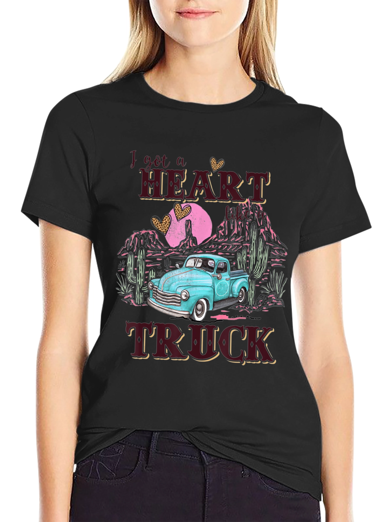Heart Truck Graphic Tee - Western Style