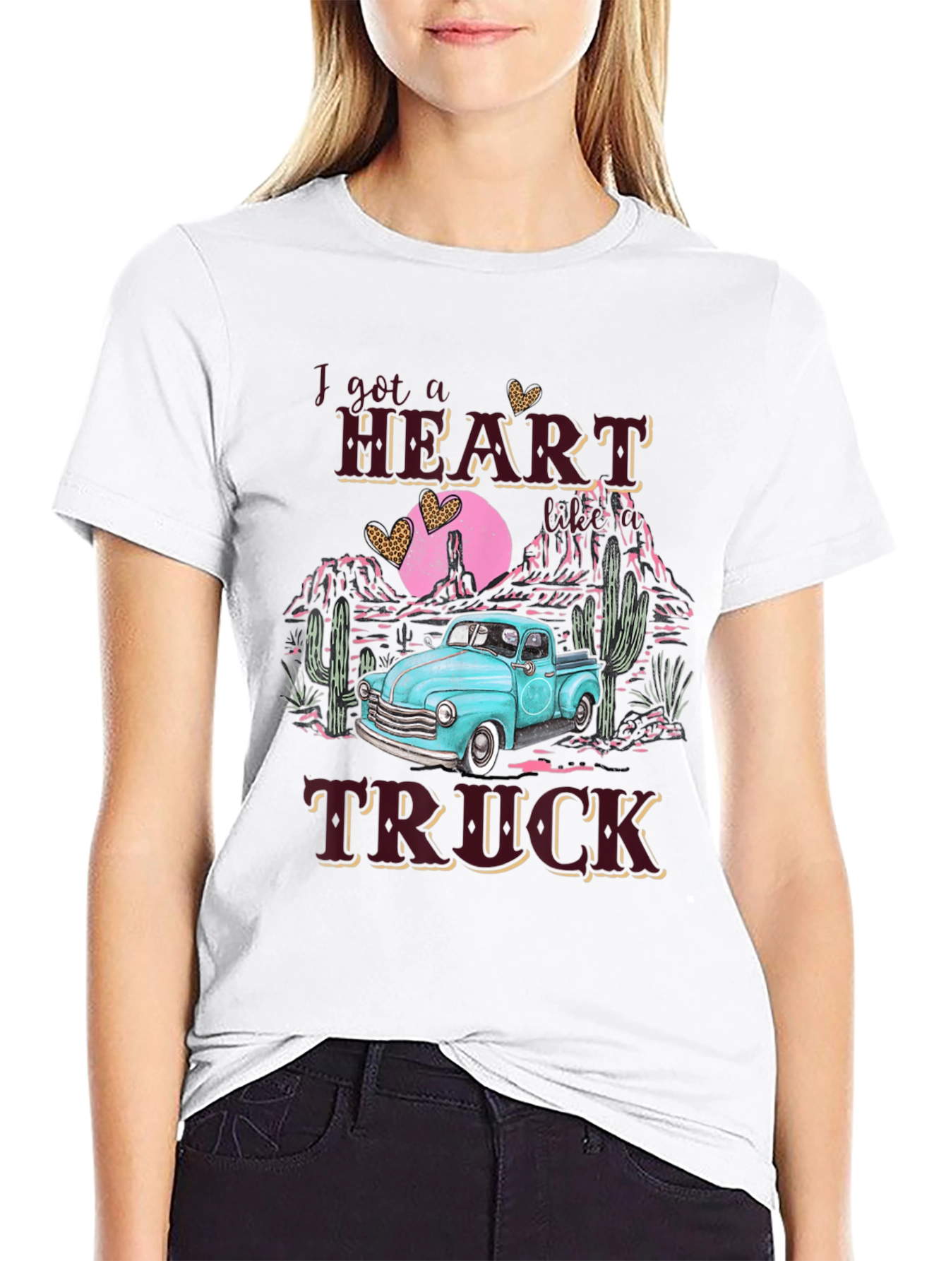Heart Truck Graphic Tee - Western Style