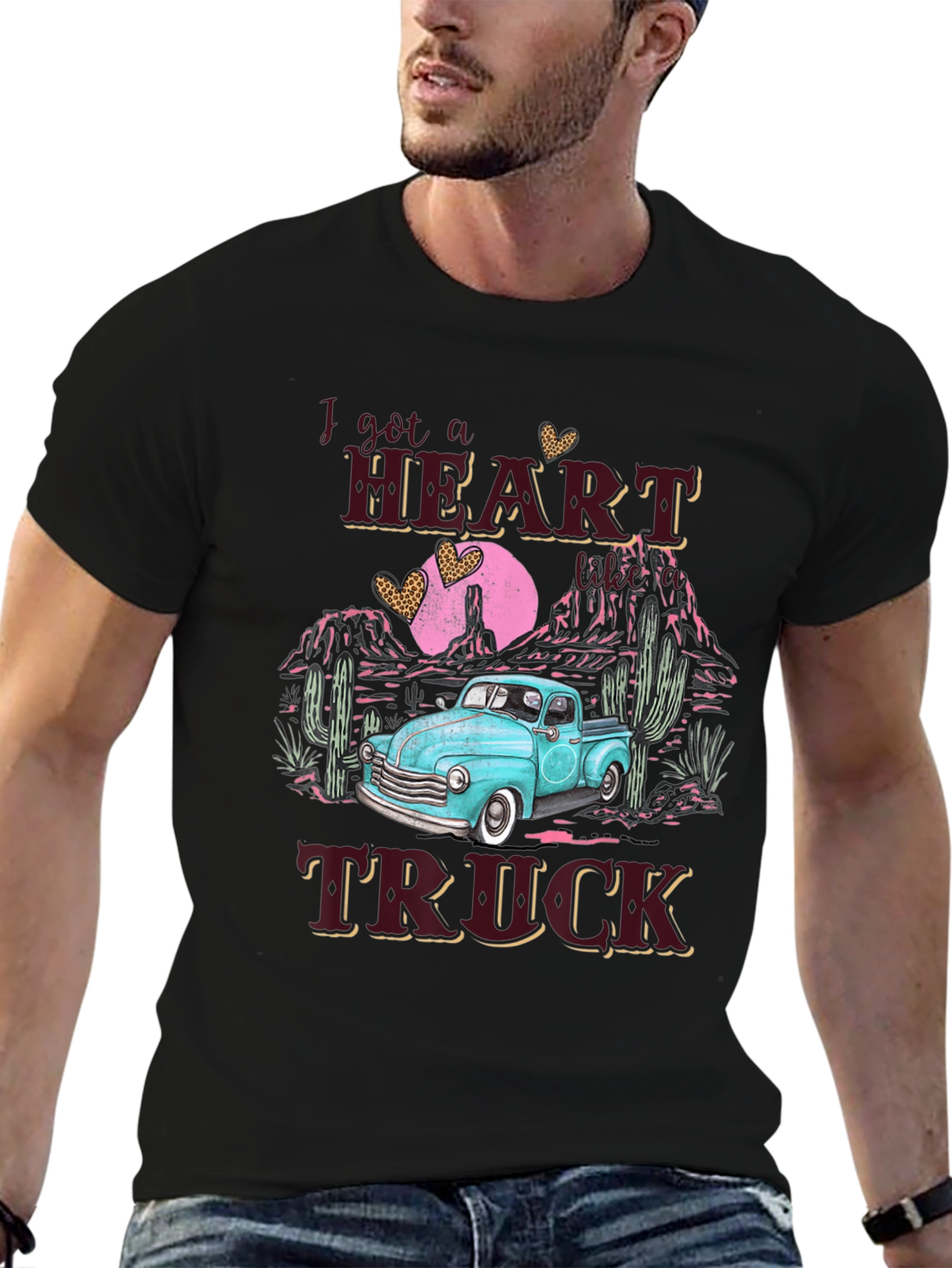 Heart Truck Graphic Tee - Western Style