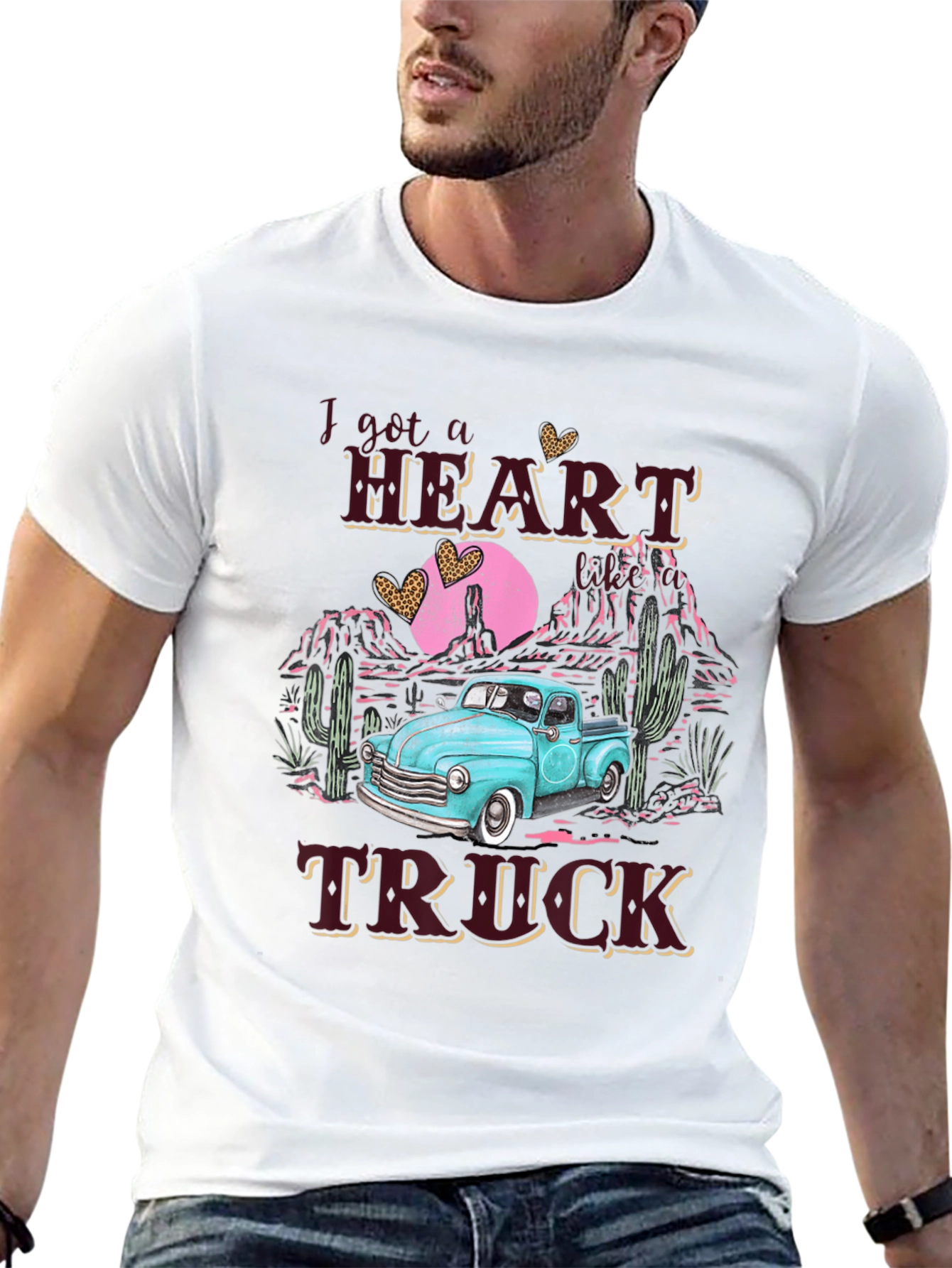 Heart Truck Graphic Tee - Western Style