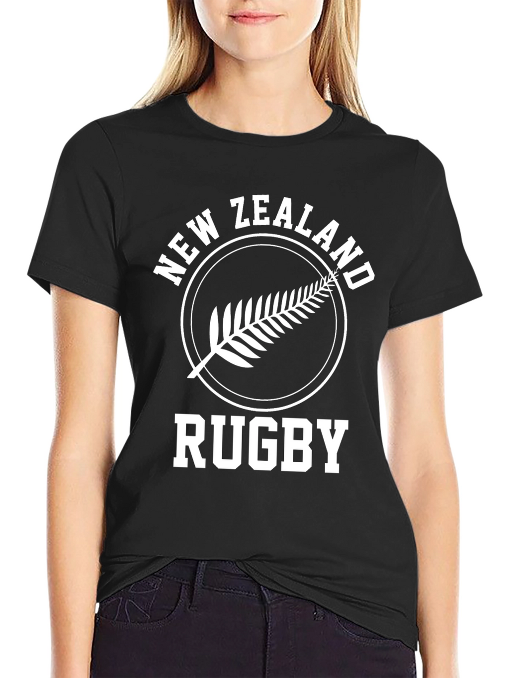 New Zealand Rugby T-Shirt - Fern Design