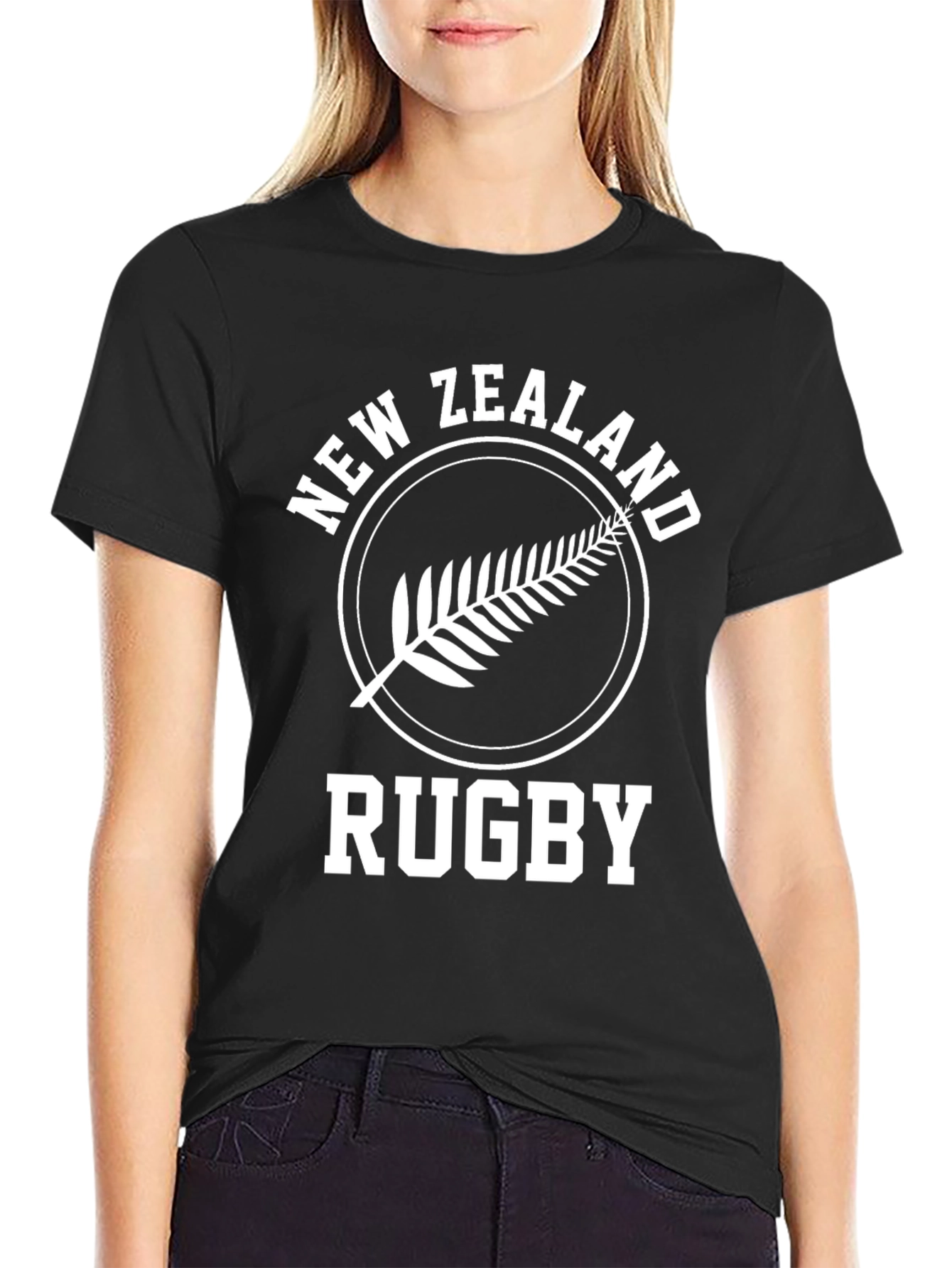 New Zealand Rugby T-Shirt - Fern Design