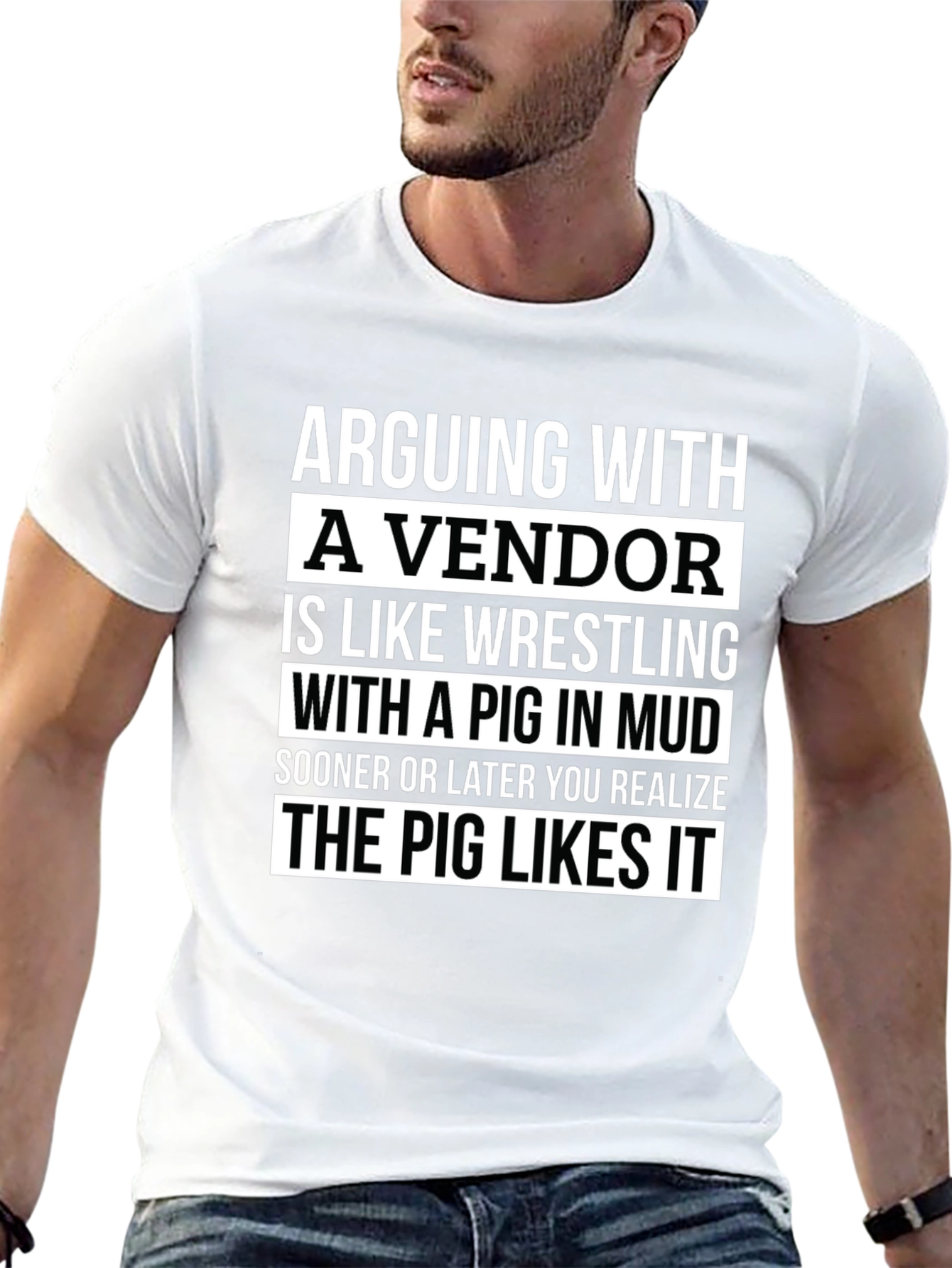 Arguing with a Vendor Funny T-Shirt