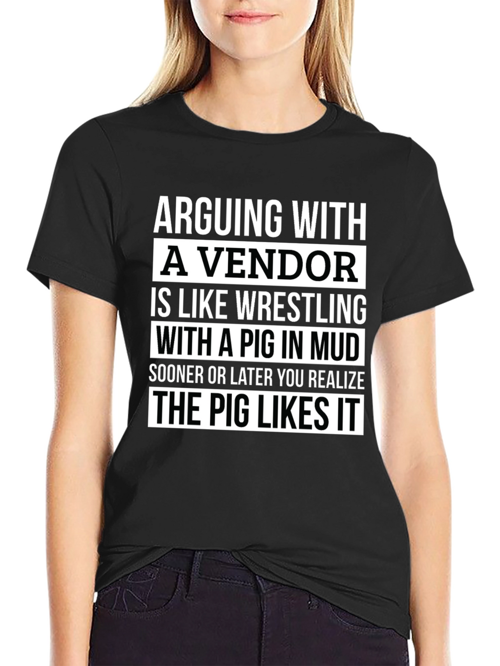 Arguing with a Vendor Funny T-Shirt