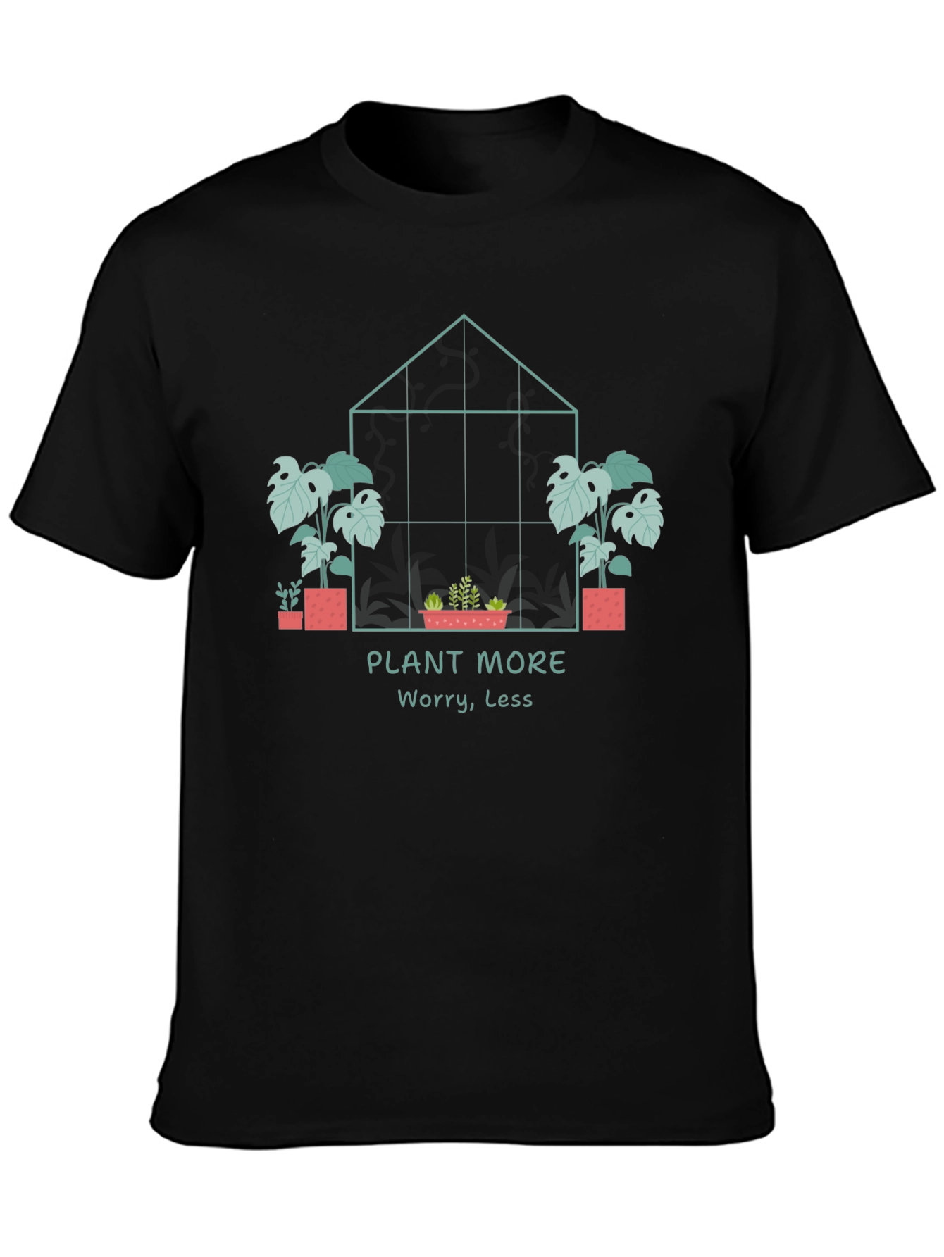 Plant More Worry Less Graphic Tee