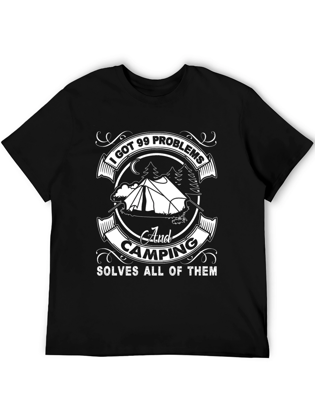 Camping Solves Problems T-Shirt