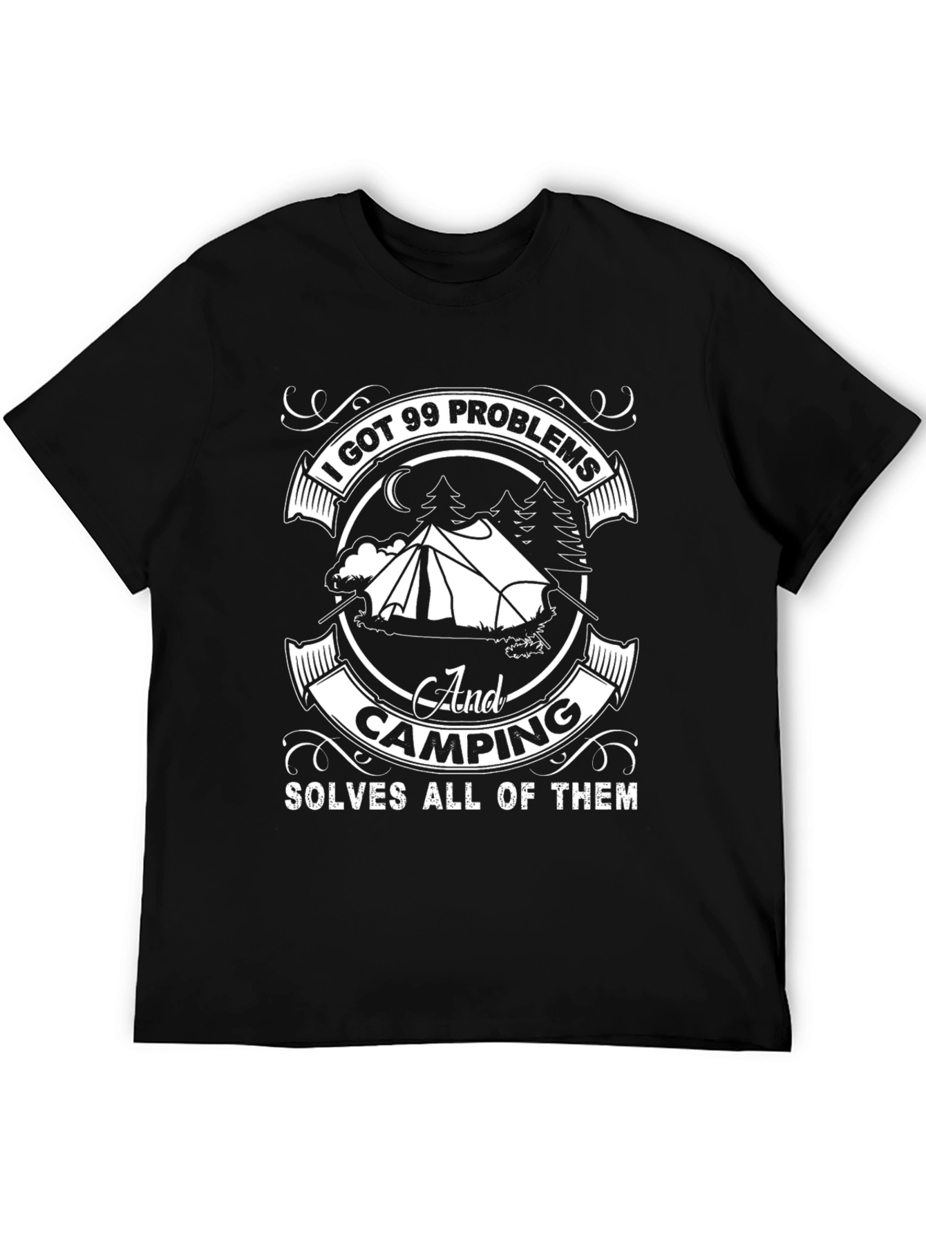 Camping Solves Problems T-Shirt