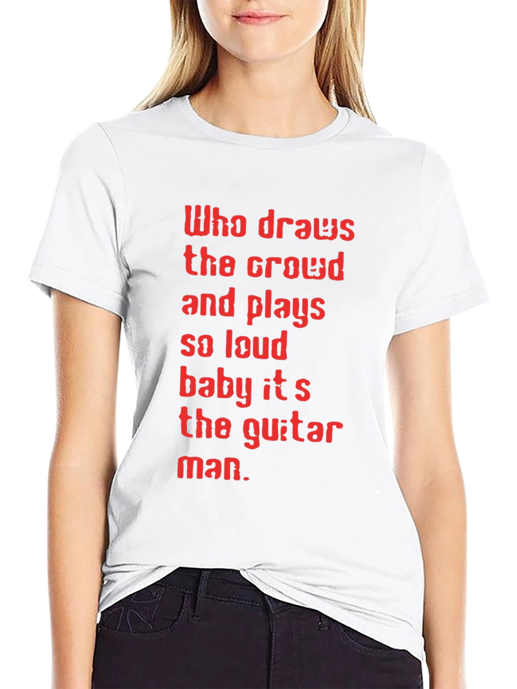 Guitar Man Graphic Tee - Black T-Shirt