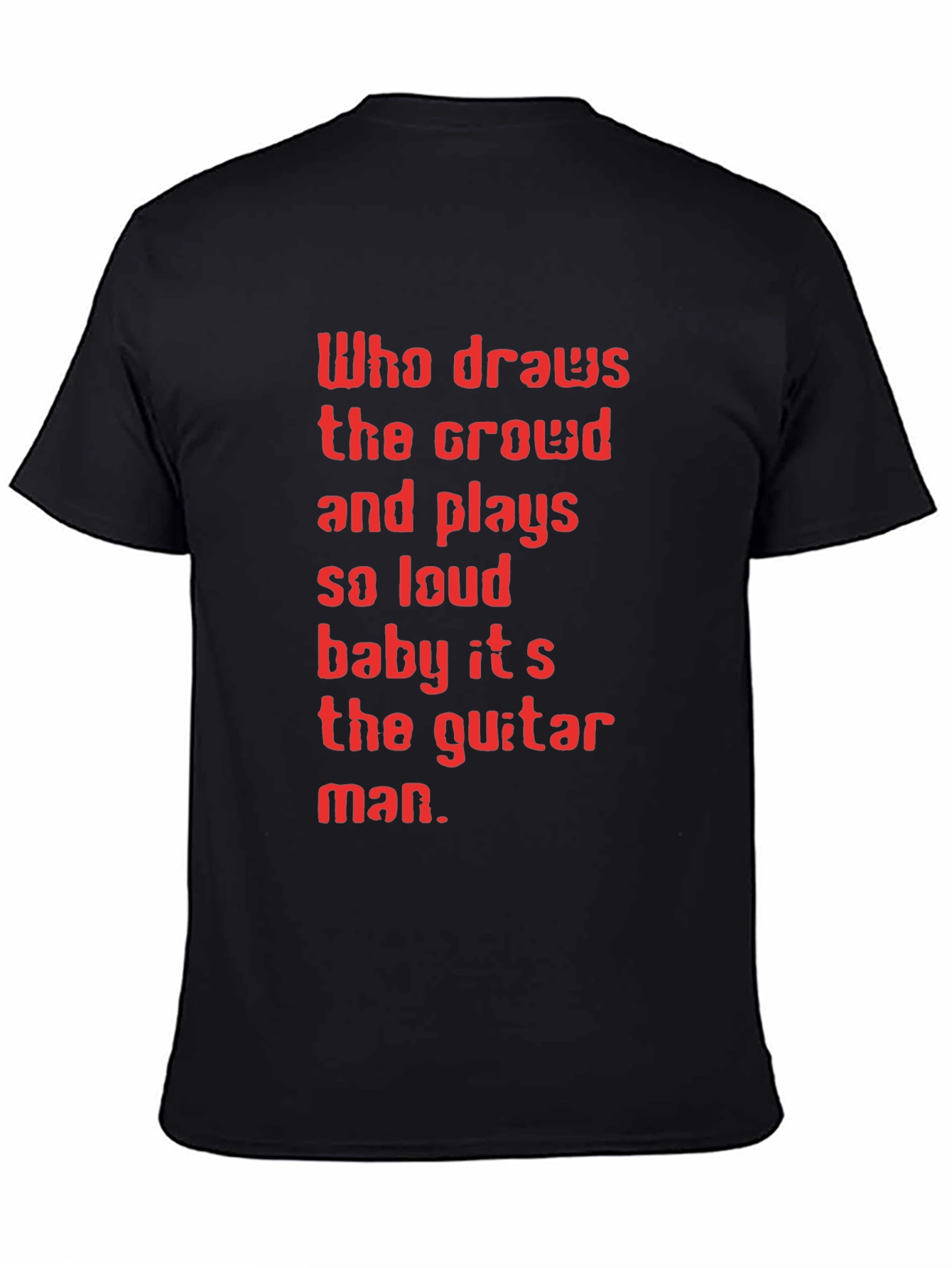 Guitar Man Graphic Tee - Black T-Shirt