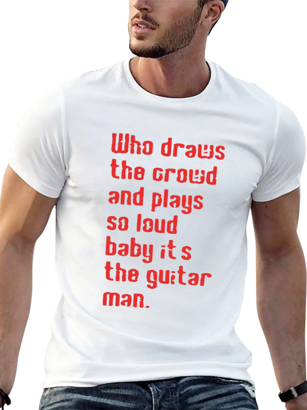 Guitar Man Graphic Tee - Black T-Shirt
