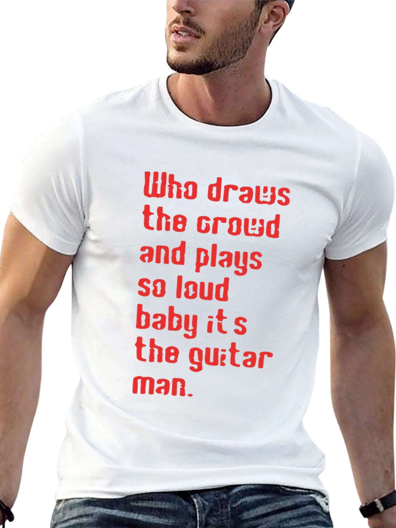 Guitar Man Graphic Tee - Black T-Shirt