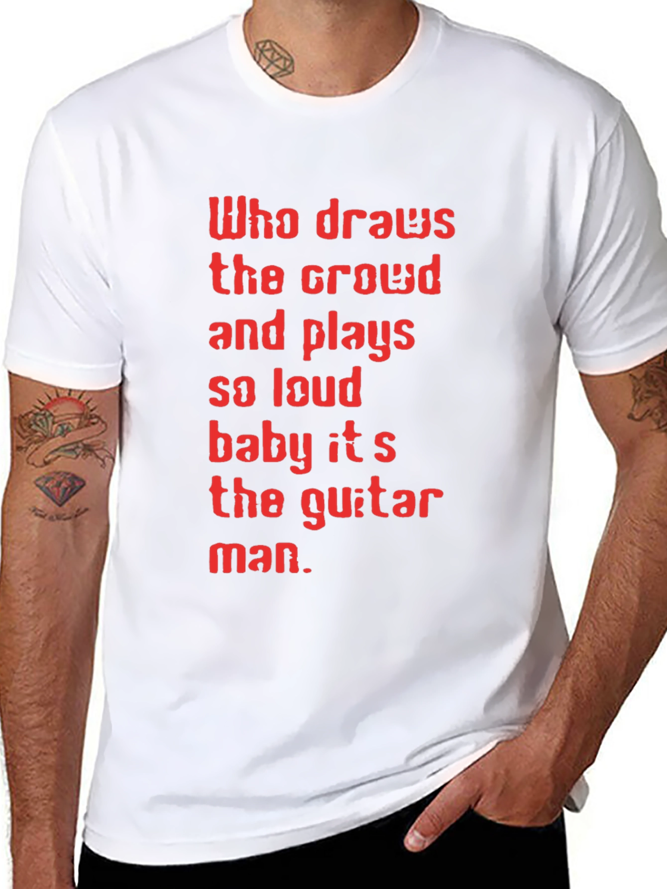 Guitar Man Graphic Tee - Black T-Shirt