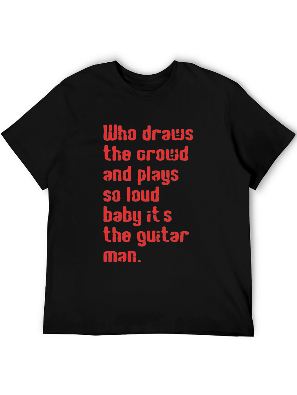Guitar Man Graphic Tee - Black T-Shirt