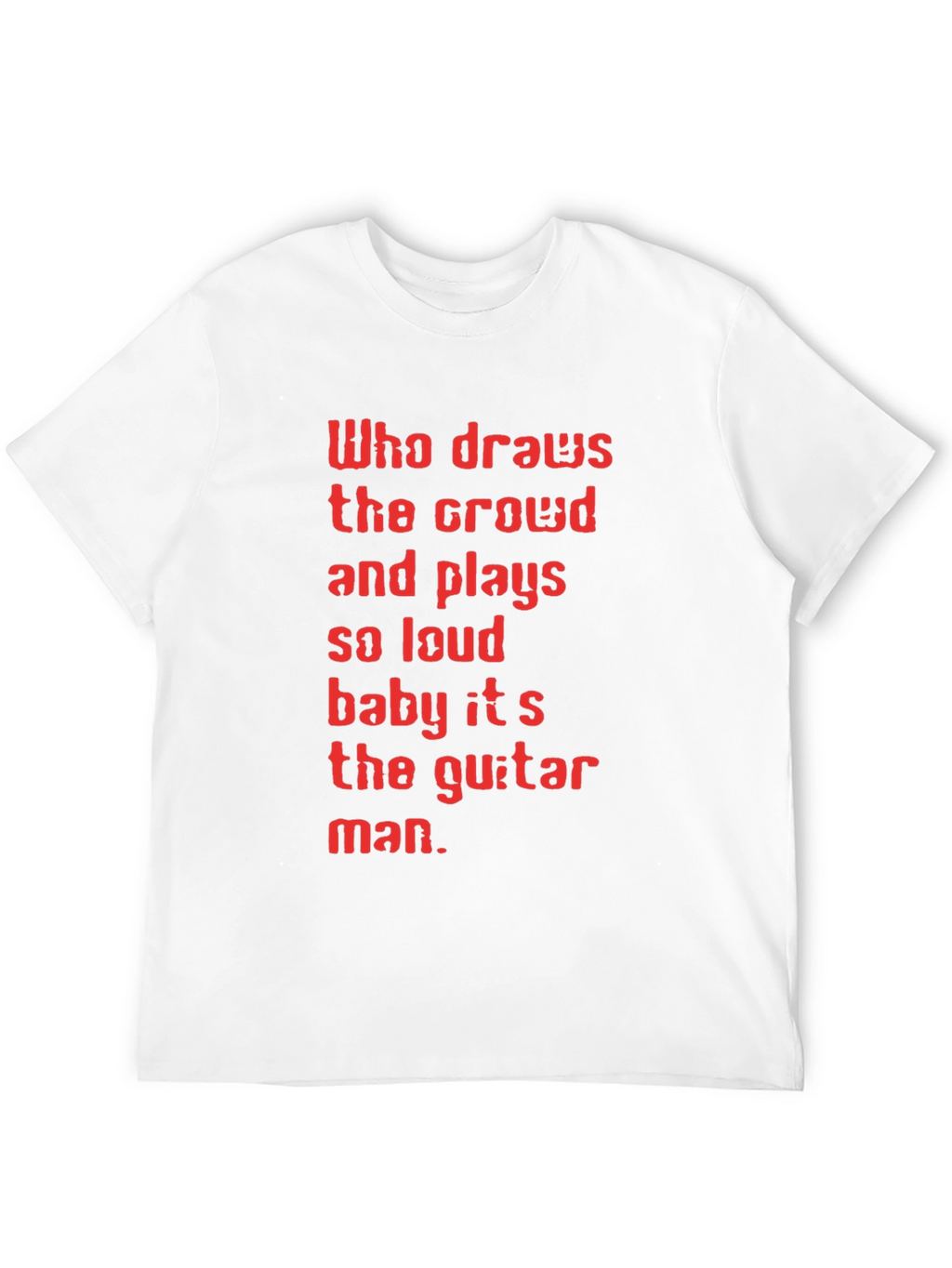Guitar Man Graphic Tee - Black T-Shirt