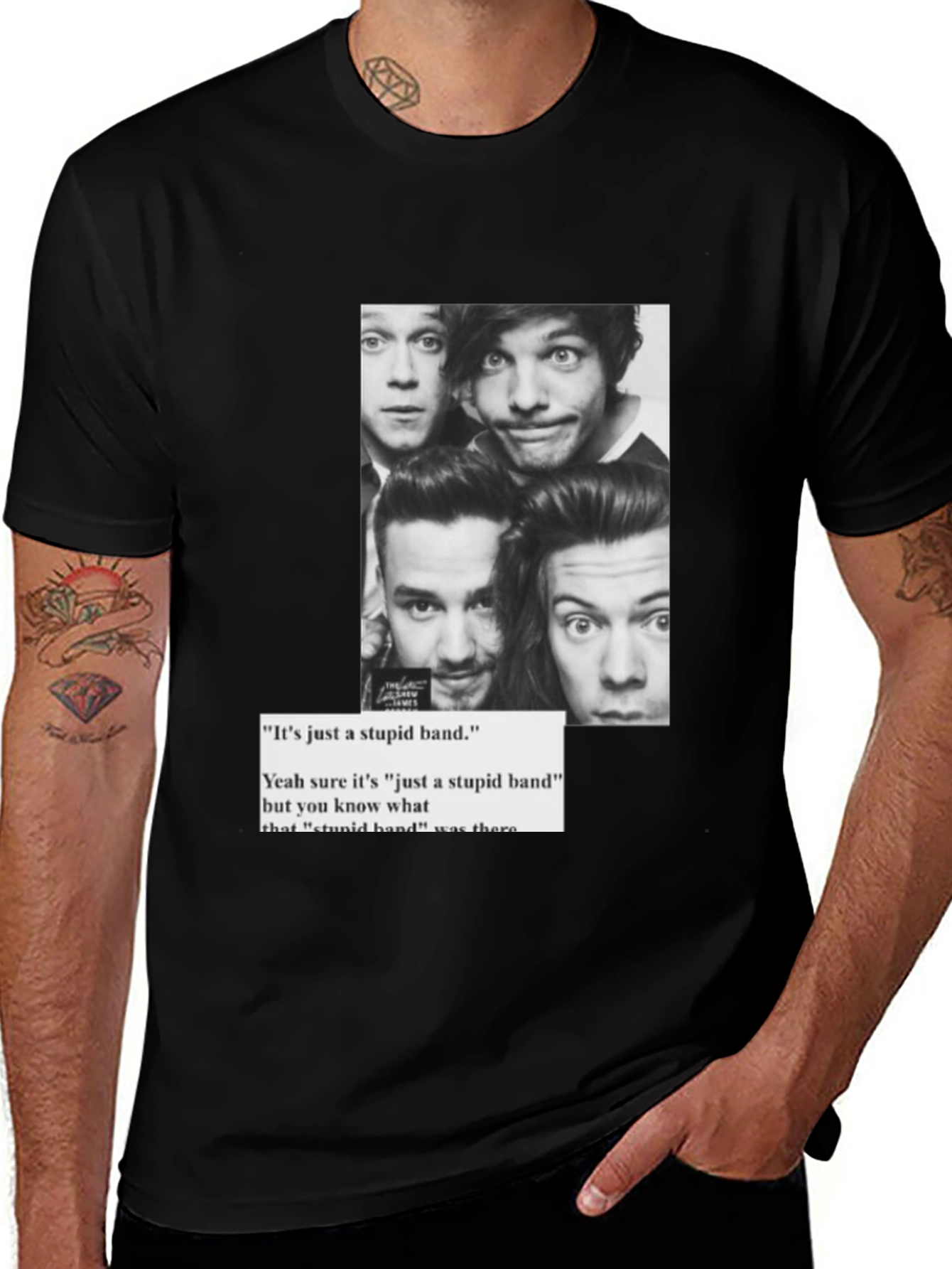 One Direction Graphic Tee Black
