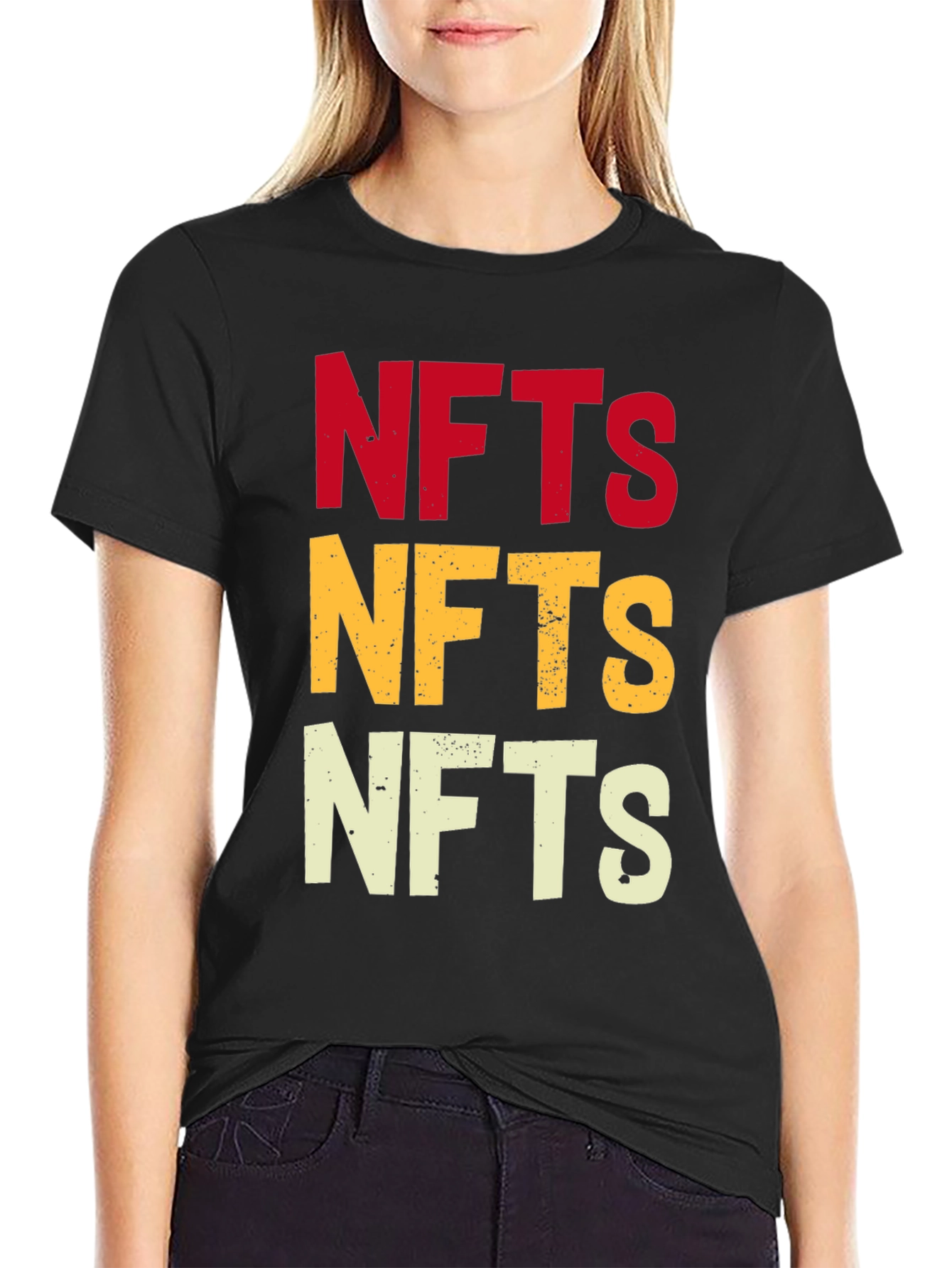 NFTs Graphic Tee | Black Cotton T-Shirt for Crypto Enthusiasts