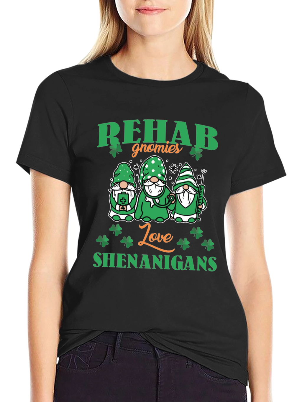 Rehab Gnomies Love Shenanigans St. Patricks Day T-Shirt